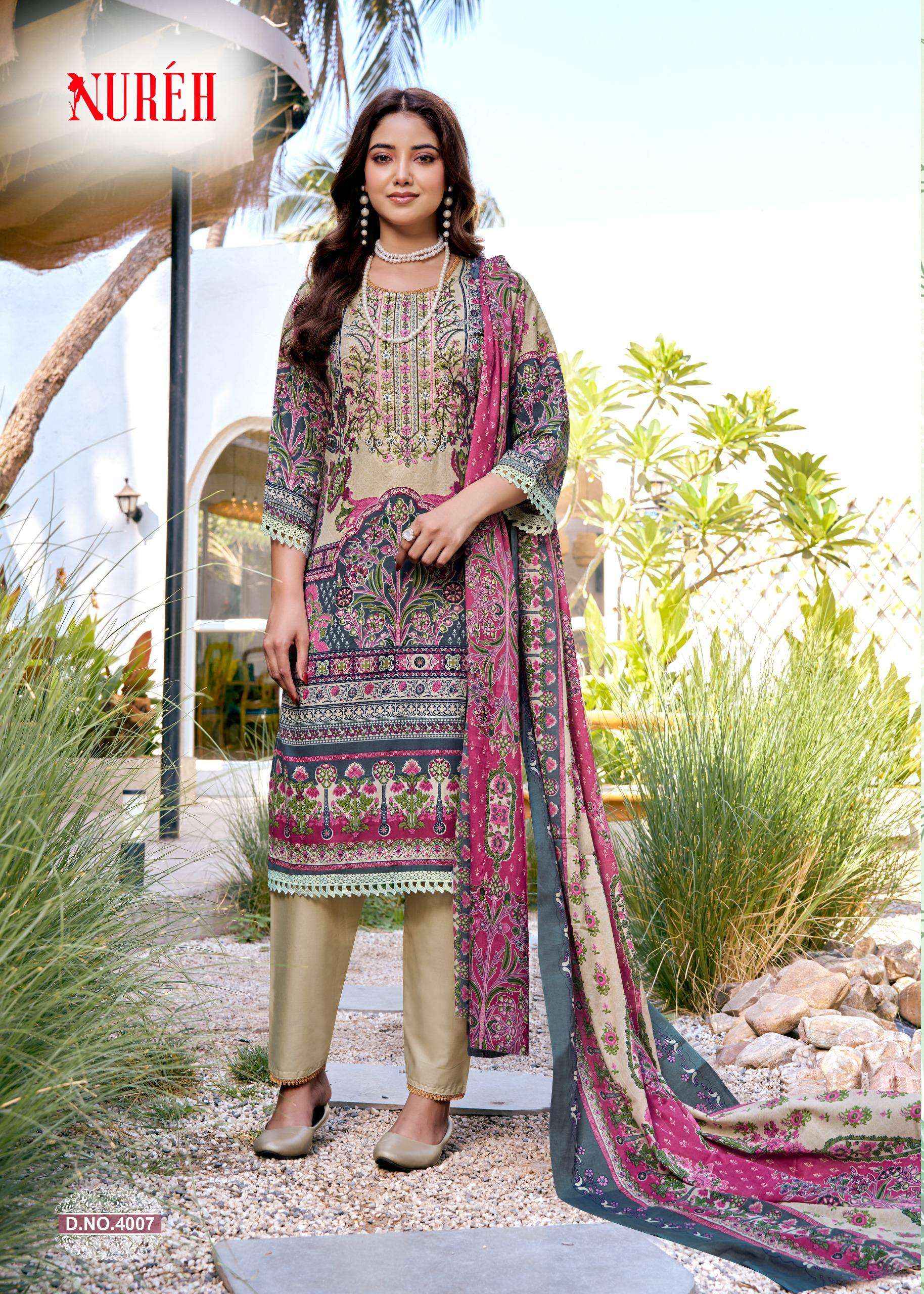Ganesha Nureh Vol 4 Cotton Dress Material 8 pcs Catalogue