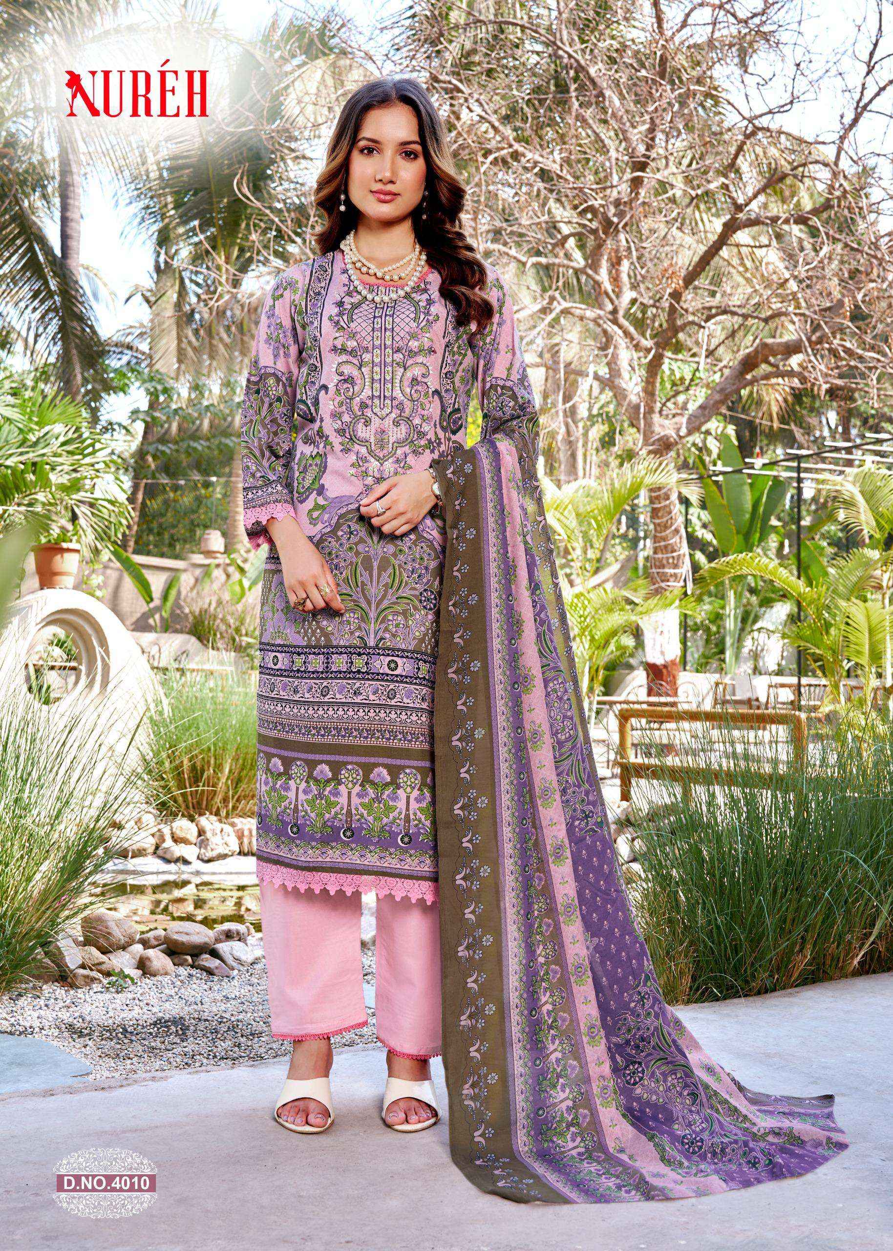 Ganesha Nureh Vol 4 Cotton Dress Material 8 pcs Catalogue