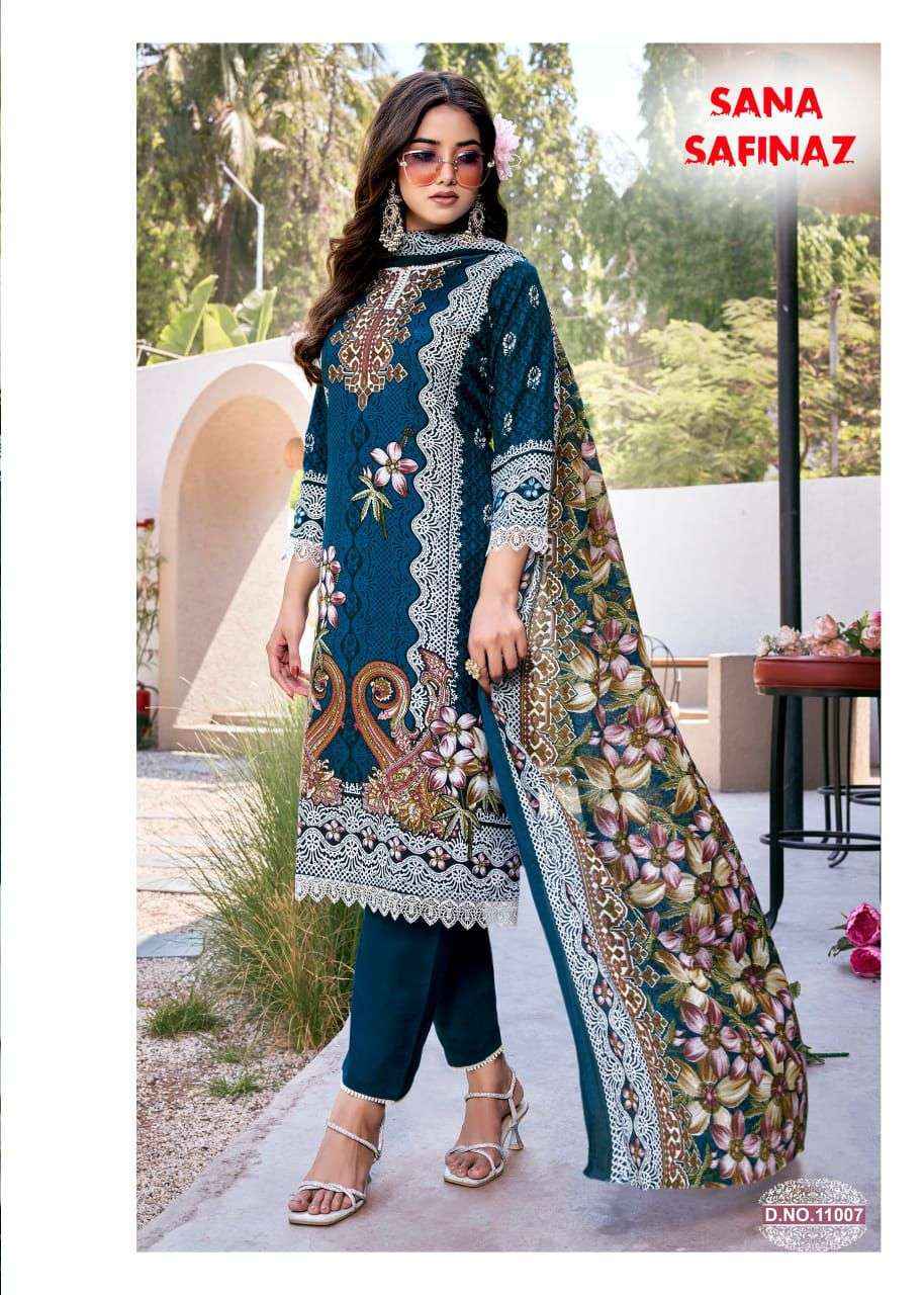Ganesha Sana Safinaz Vol 11 Cotton Dress Material 8 pcs Catalogue