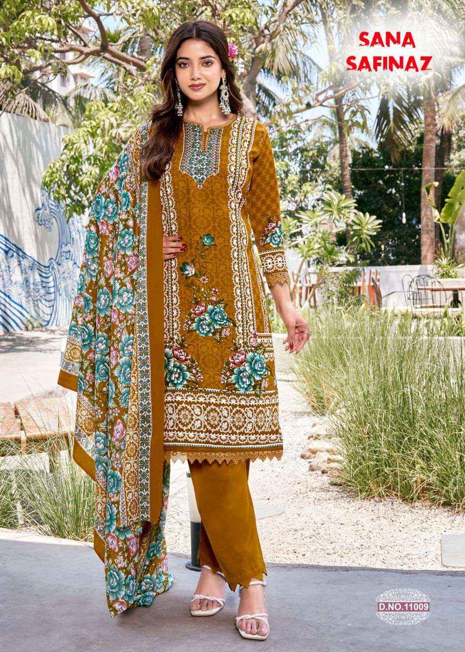 Ganesha Sana Safinaz Vol 11 Cotton Dress Material 8 pcs Catalogue