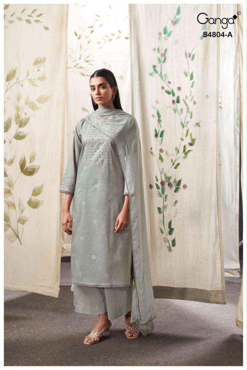 Ganga Drisanae 4804 Cotton Dress Material 4 pcs Catalogue