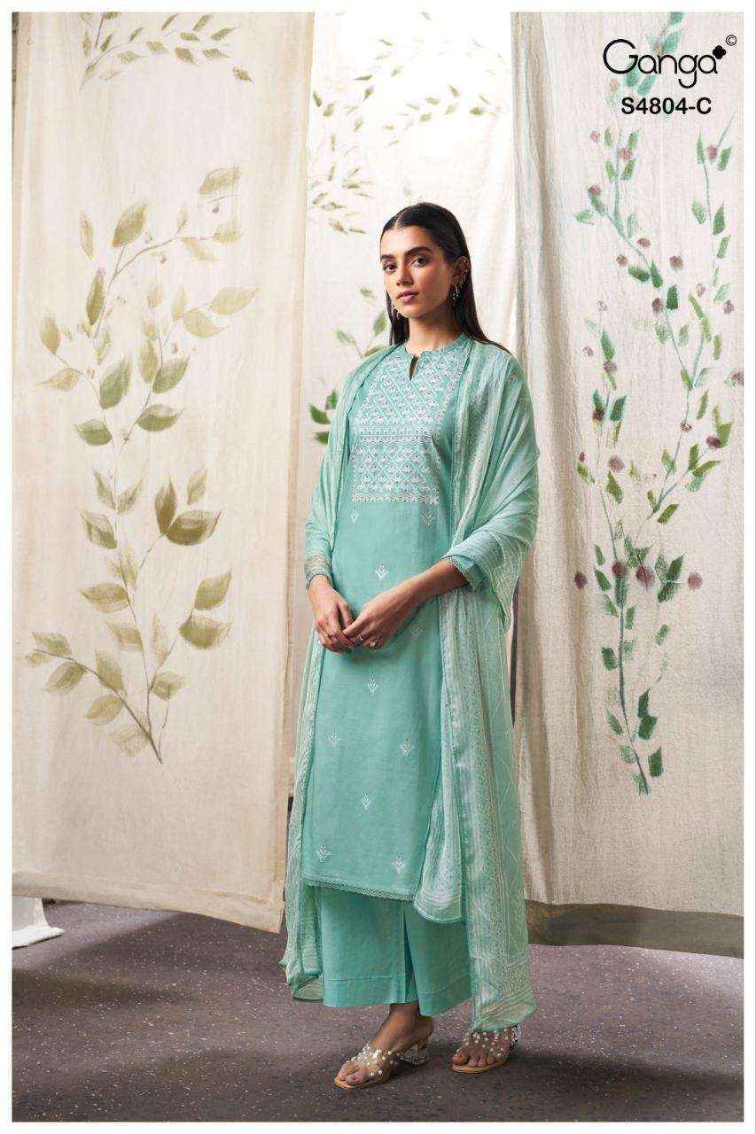 Ganga Drisanae 4804 Cotton Dress Material 4 pcs Catalogue