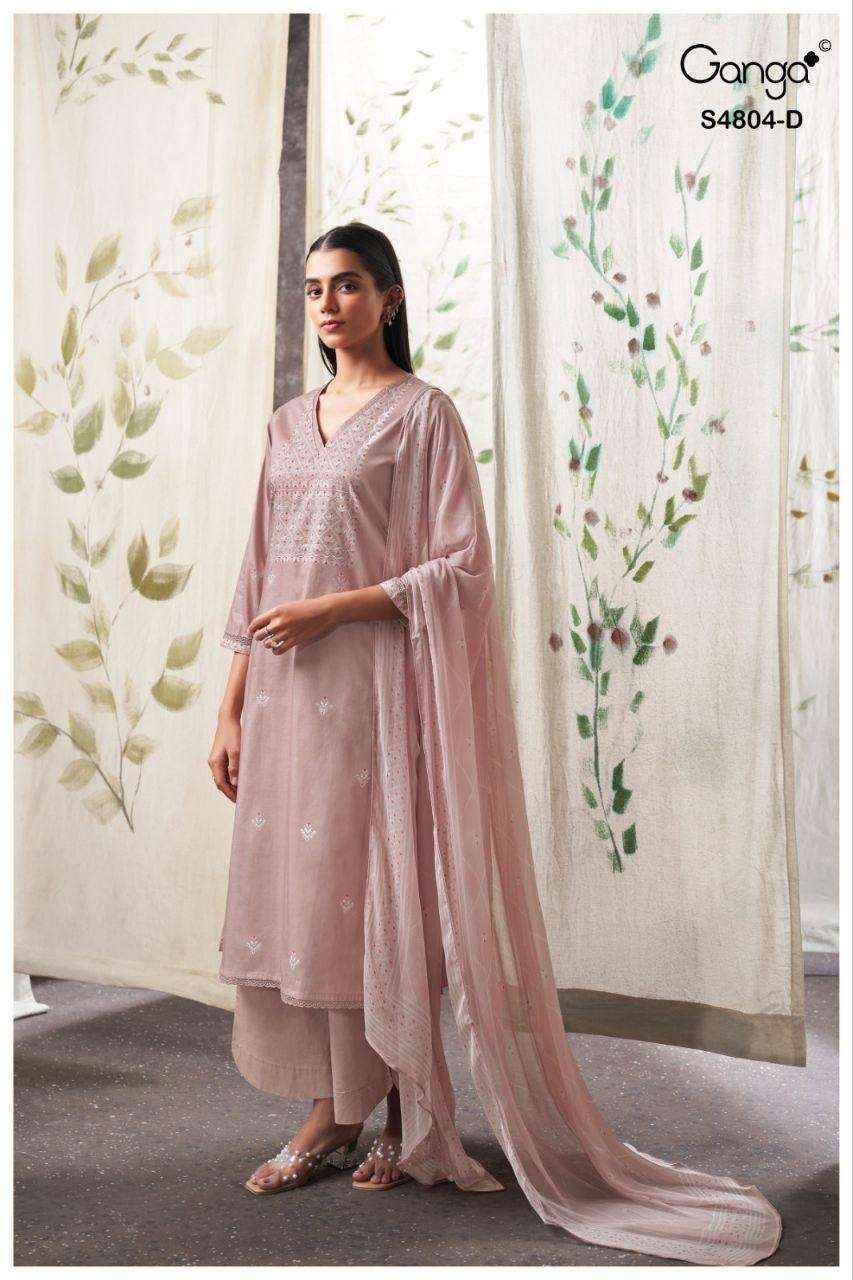 Ganga Drisanae 4804 Cotton Dress Material 4 pcs Catalogue