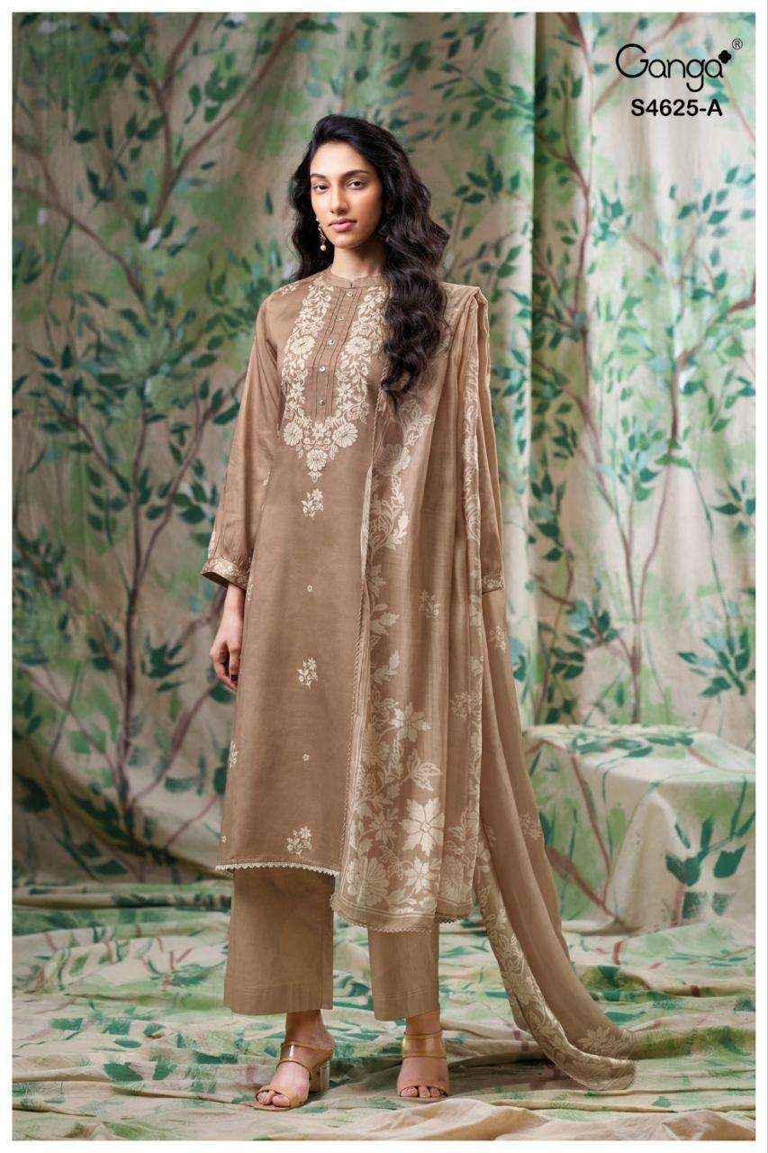 Ganga Kynna 4625 Cotton Dress Material 4 pcs Catalogue