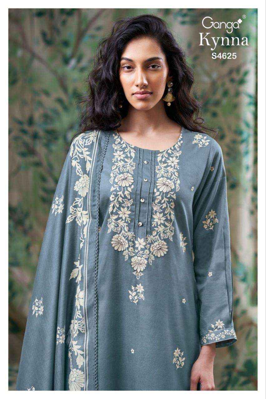 Ganga Kynna 4625 Cotton Dress Material 4 pcs Catalogue