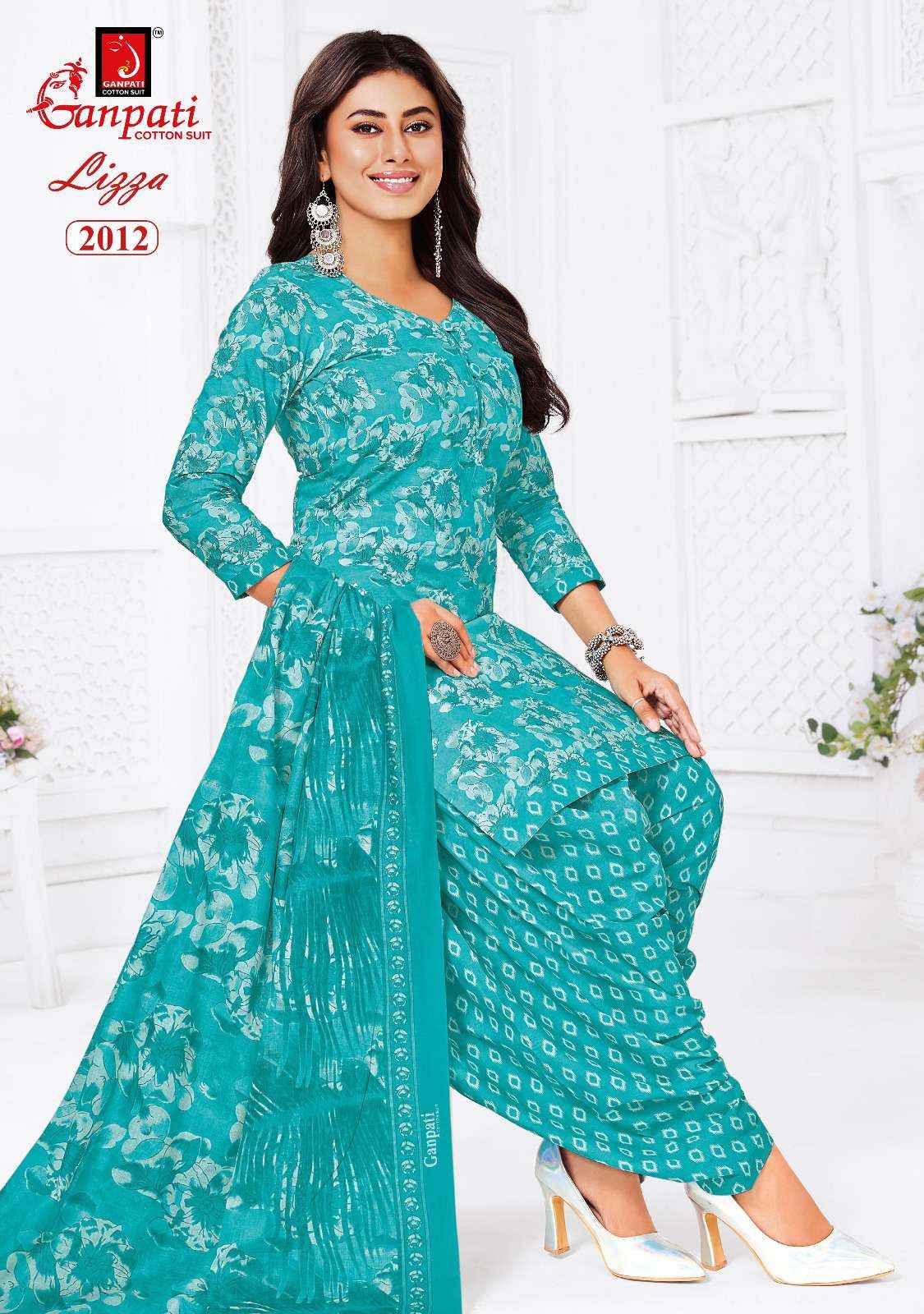 Ganpati Lizza Patiyala Vol 2 Readymade Cotton Dress 12 pcs catalogue
