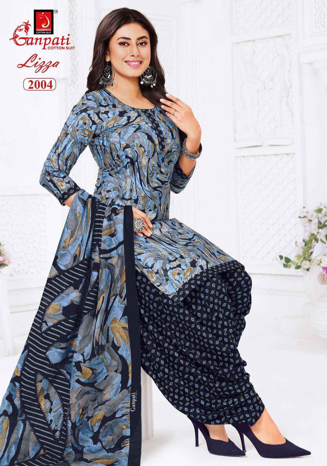 Ganpati Lizza Patiyala Vol 2 Readymade Cotton Dress 12 pcs catalogue