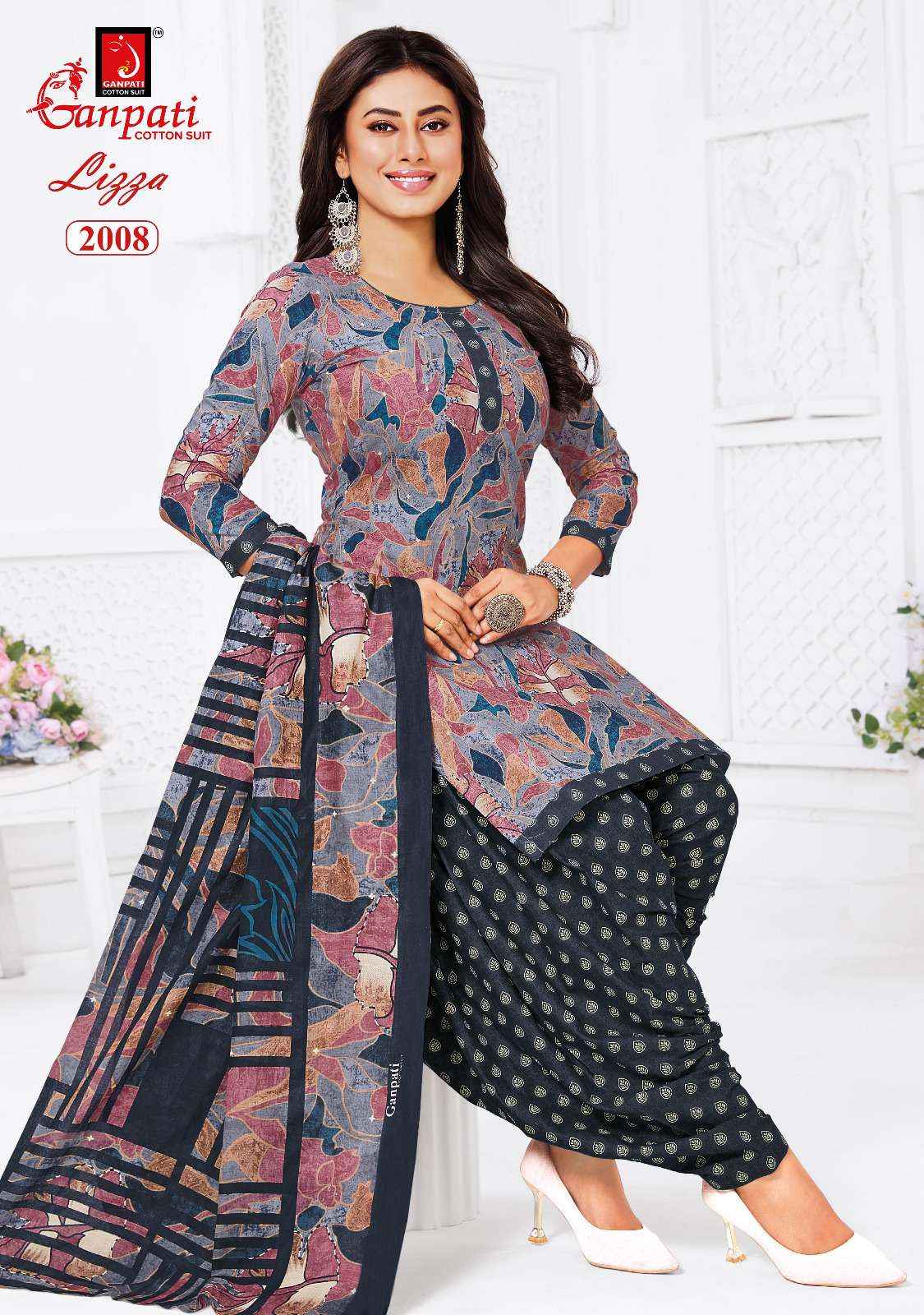 Ganpati Lizza Patiyala Vol 2 Readymade Cotton Dress 12 pcs catalogue