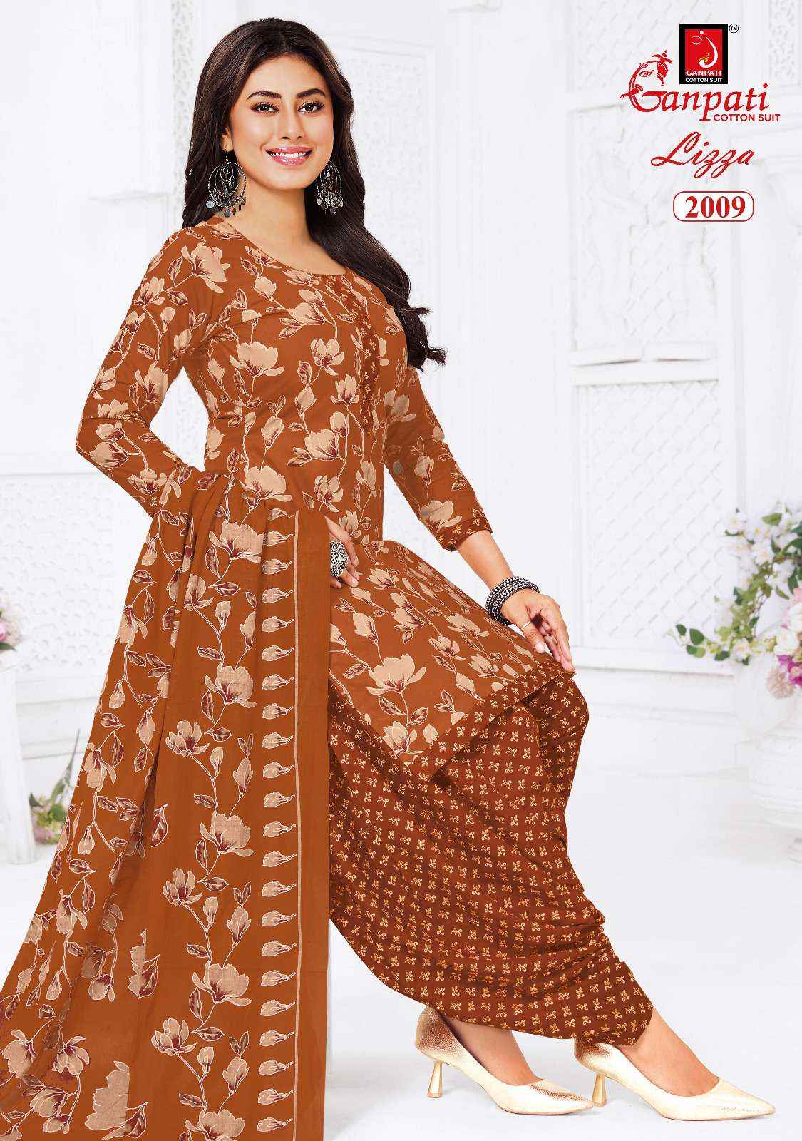 Ganpati Lizza Patiyala Vol 2 Readymade Cotton Dress 12 pcs catalogue