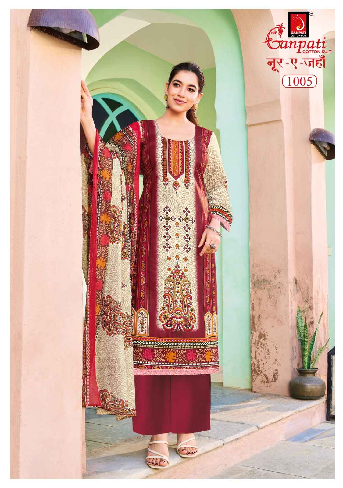 Ganpati Noor E Jahan Vol 1 Readymade Cotton Dress 8 pcs catalogue