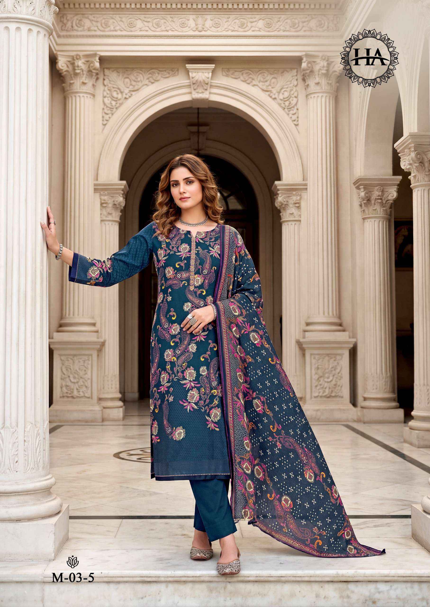 Harshit Fashion Bosco Jam Cotton Dress Material 6 pcs Catalogue