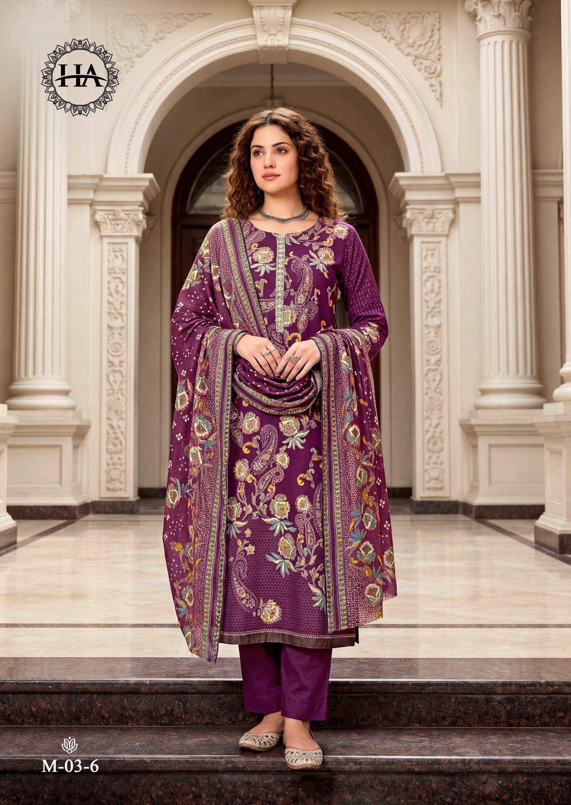 Harshit Fashion Bosco Jam Cotton Dress Material 6 pcs Catalogue