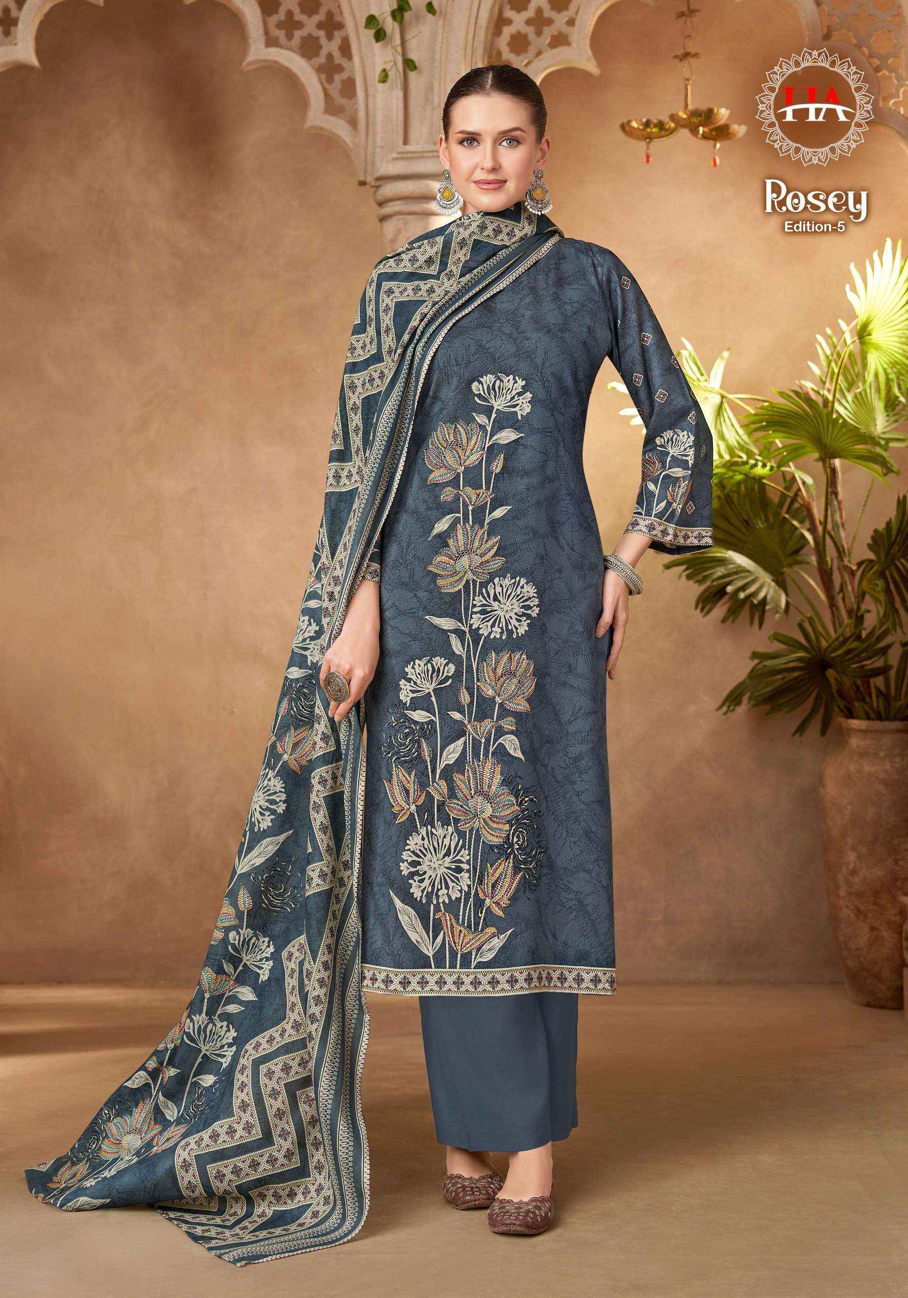 Harshit Fashion Rosey Edition 5 Jam Cotton Dress Material 6 pcs Catalogue