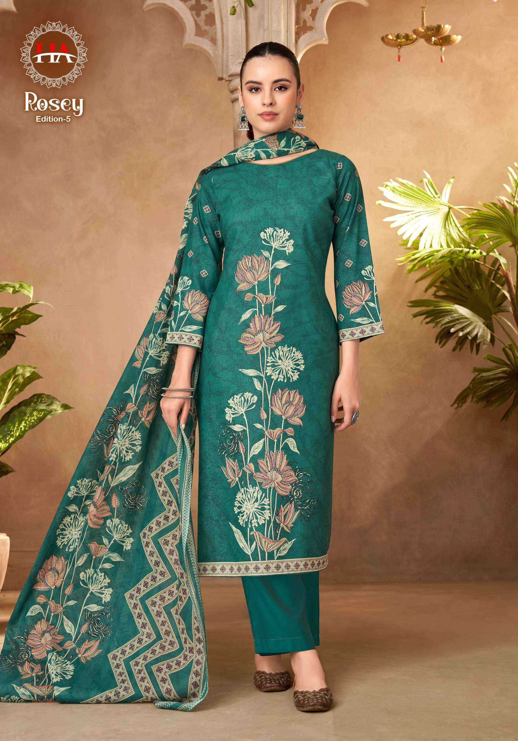 Harshit Fashion Rosey Edition 5 Jam Cotton Dress Material 6 pcs Catalogue