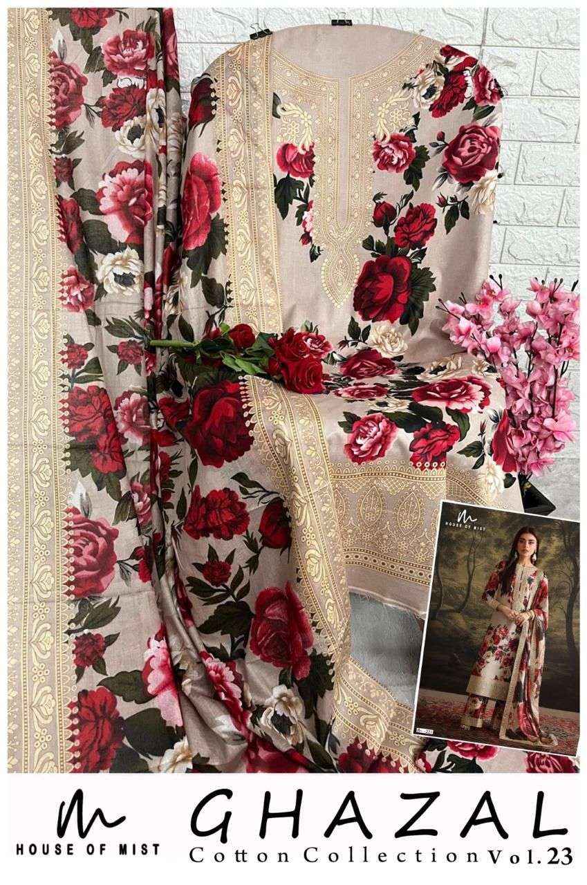 House Of Mist Ghazal Cotton Collection Vol 23 Cotton Dress Material 6 pcs Catalogue