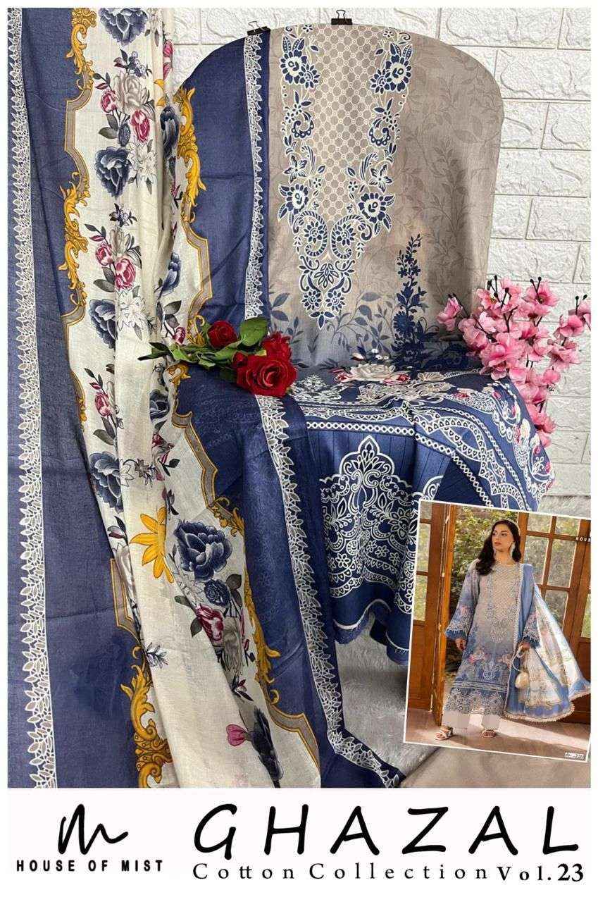 House Of Mist Ghazal Cotton Collection Vol 23 Cotton Dress Material 6 pcs Catalogue