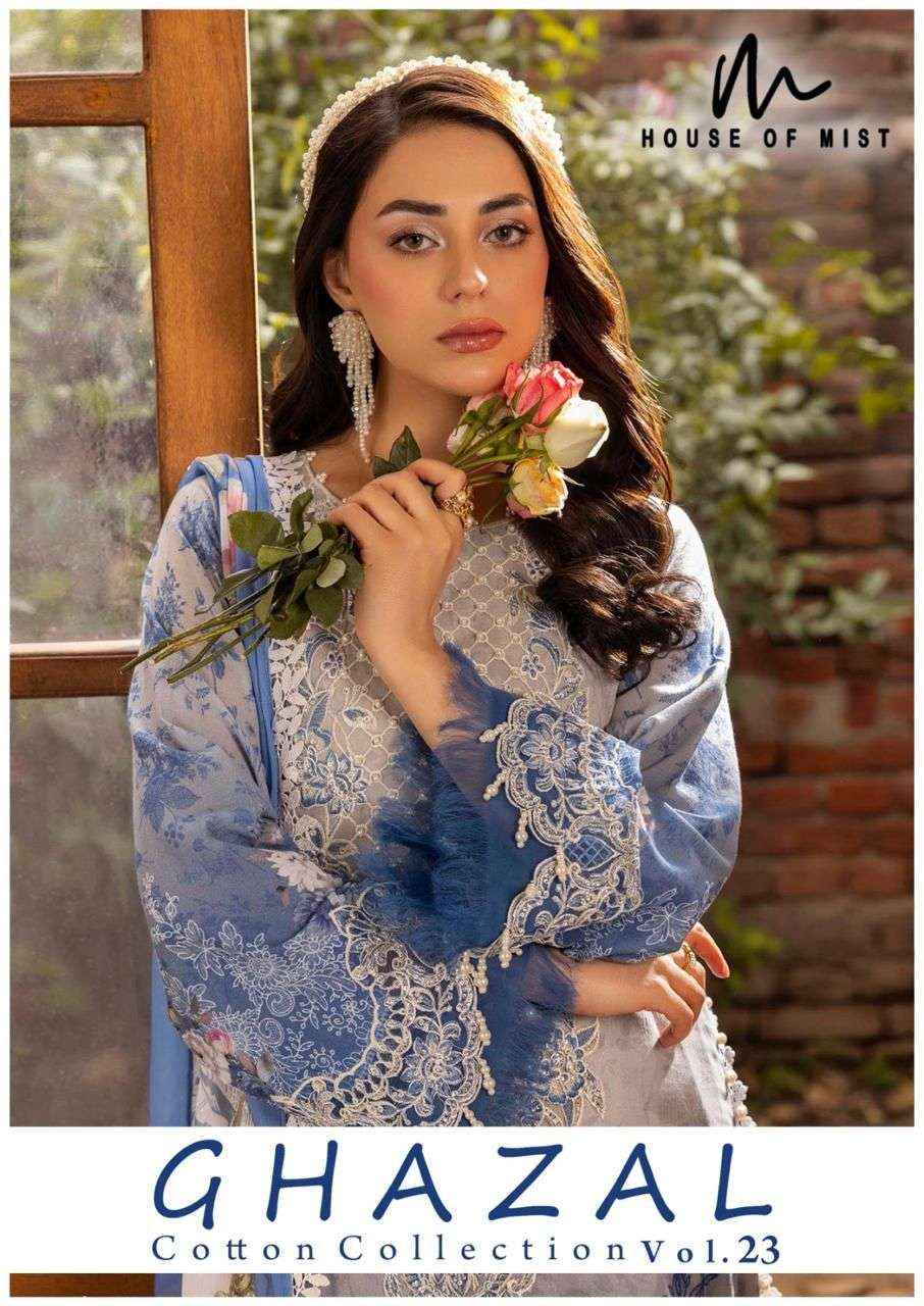 House Of Mist Ghazal Cotton Collection Vol 23 Cotton Dress Material 6 pcs Catalogue