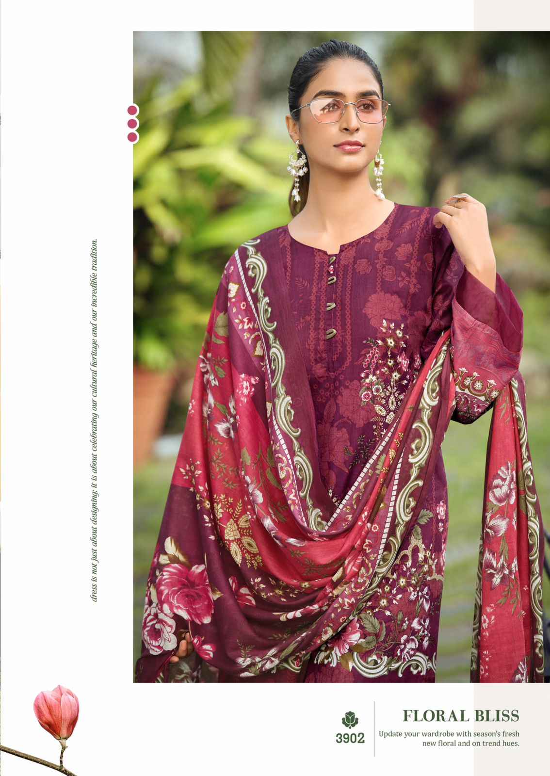 Ishaal Gulmohar Combo Lawn Cotton Dress Material 10 Pc Catalouge