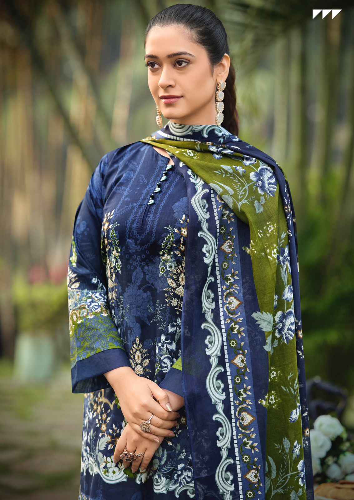 Ishaal Gulmohar Combo Lawn Cotton Dress Material 10 Pc Catalouge