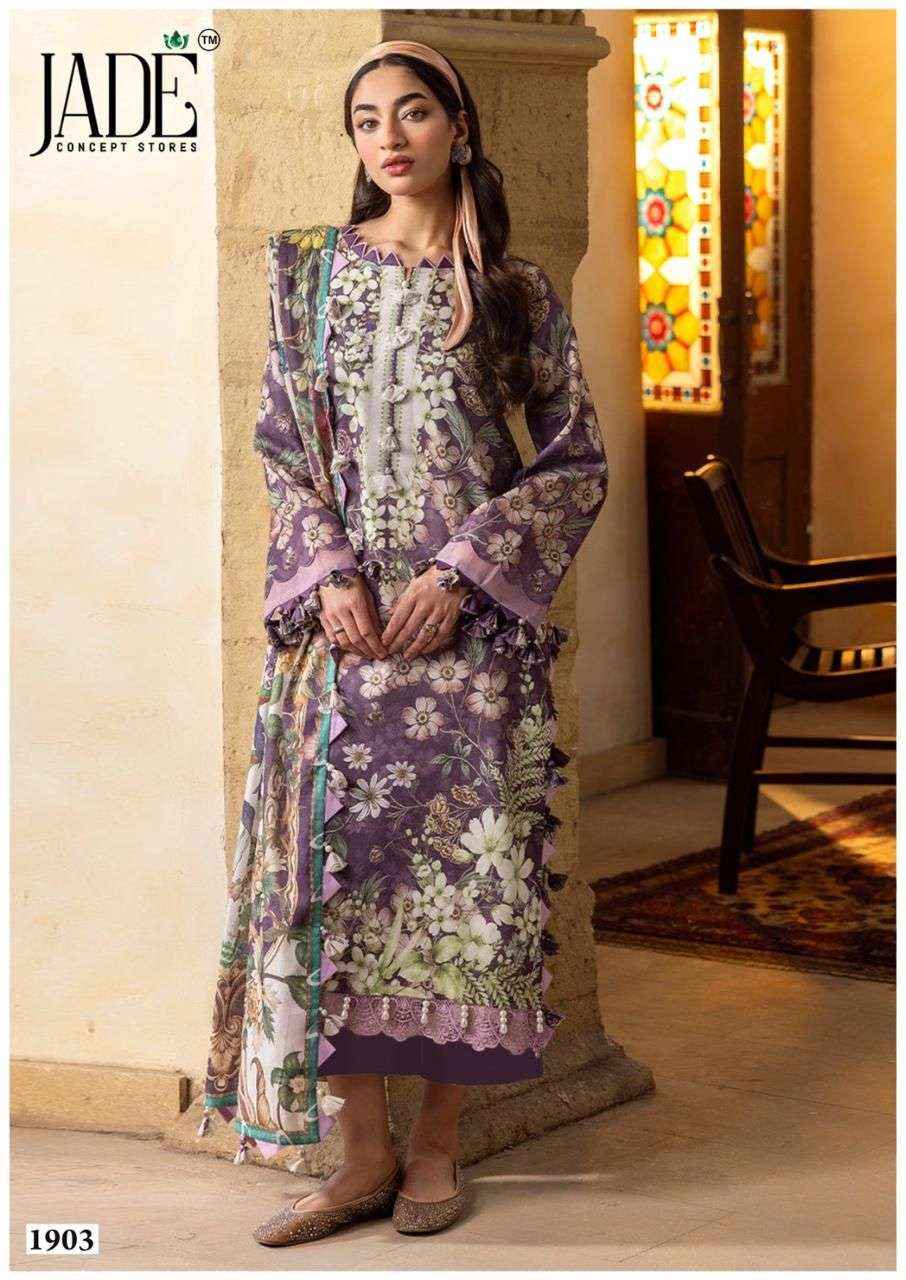 Jade Bin Saeed Heavy Luxury Vol 19 Cotton Dress Material 6 pcs Catalogue