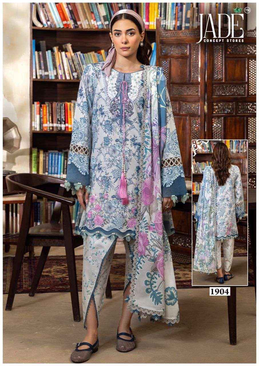 Jade Bin Saeed Heavy Luxury Vol 19 Cotton Dress Material 6 pcs Catalogue