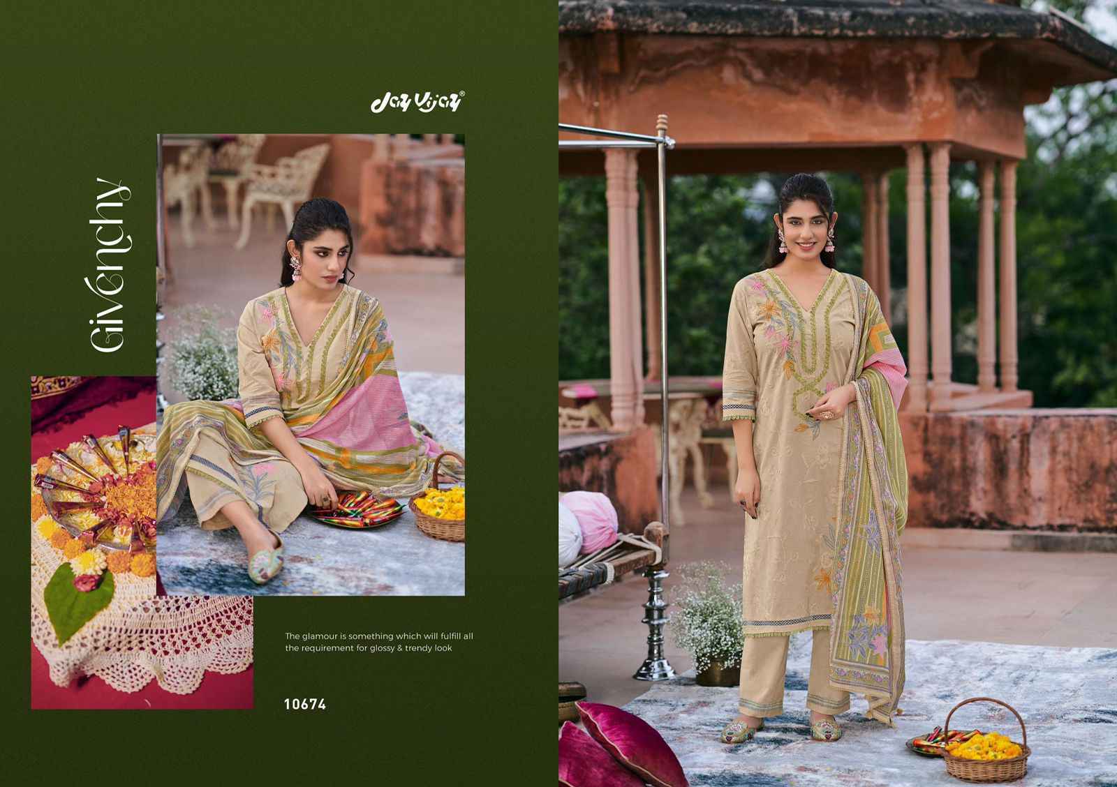 Jay Vijay Fitrah Cotton Dress Material 6 pcs Catalogue