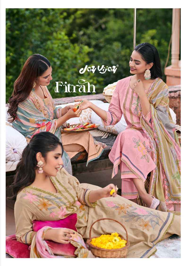Jay Vijay Fitrah Cotton Dress Material 6 pcs Catalogue