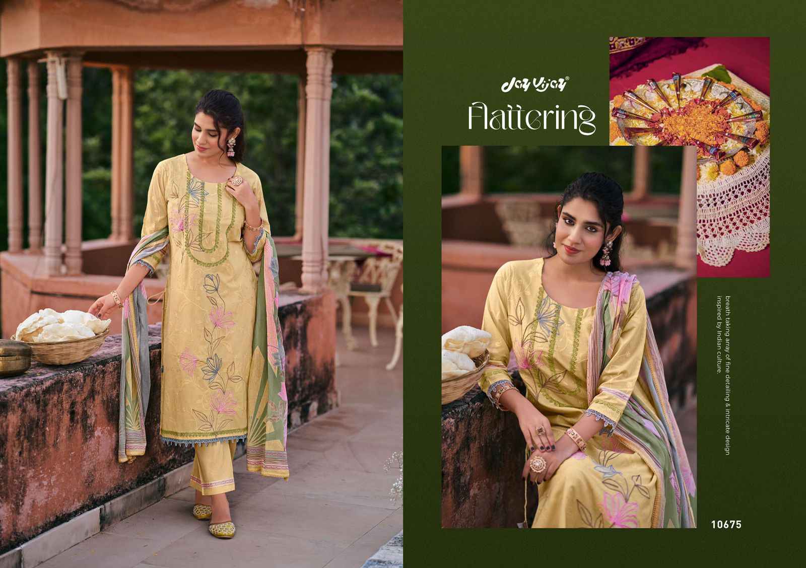 Jay Vijay Fitrah Cotton Dress Material 6 pcs Catalogue