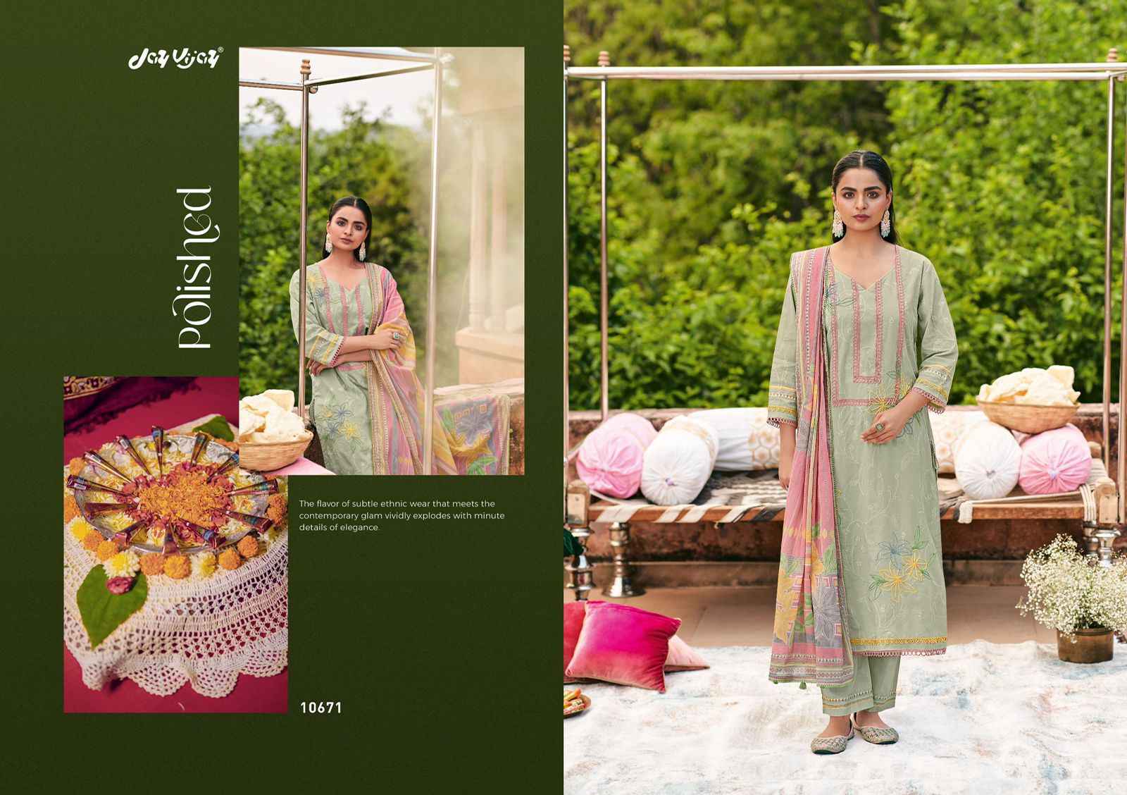 Jay Vijay Fitrah Cotton Dress Material 6 pcs Catalogue