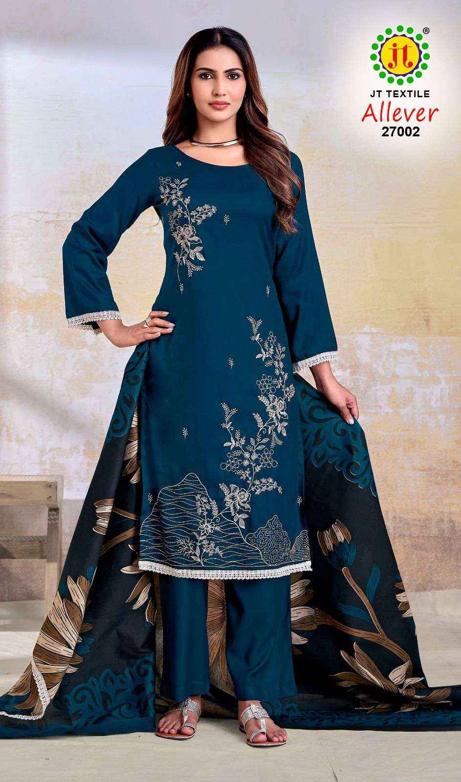 Jt Allever Vol 27 Rayon Dress Material 5 pcs Catalogue