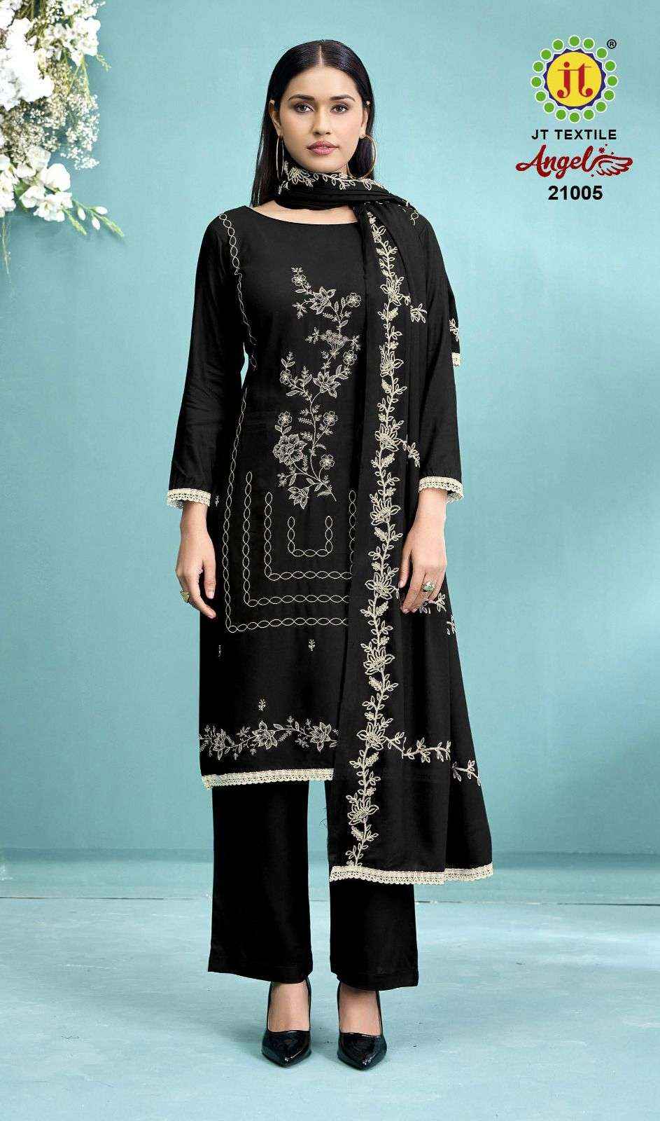 Jt Angel Vol 21 Rayon Dress Material 5 pcs Catalogue
