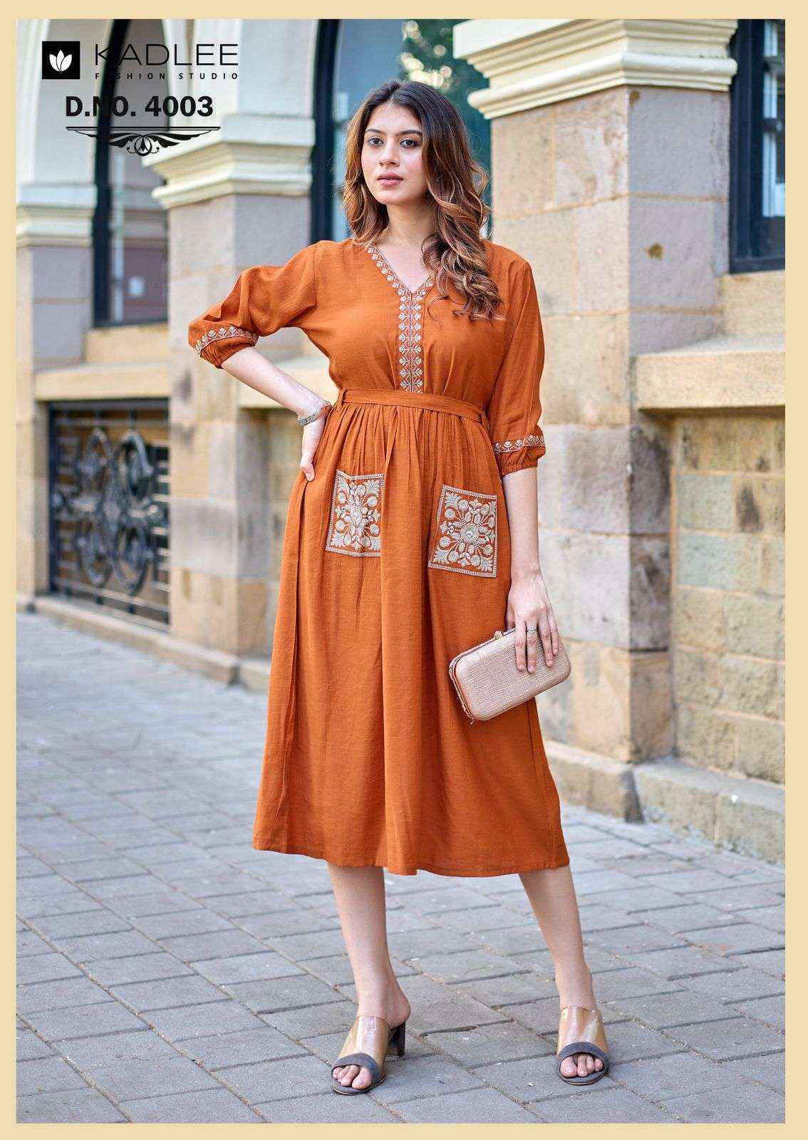 Kadlee Aleena Viscose Gown 5 pcs Catalogue
