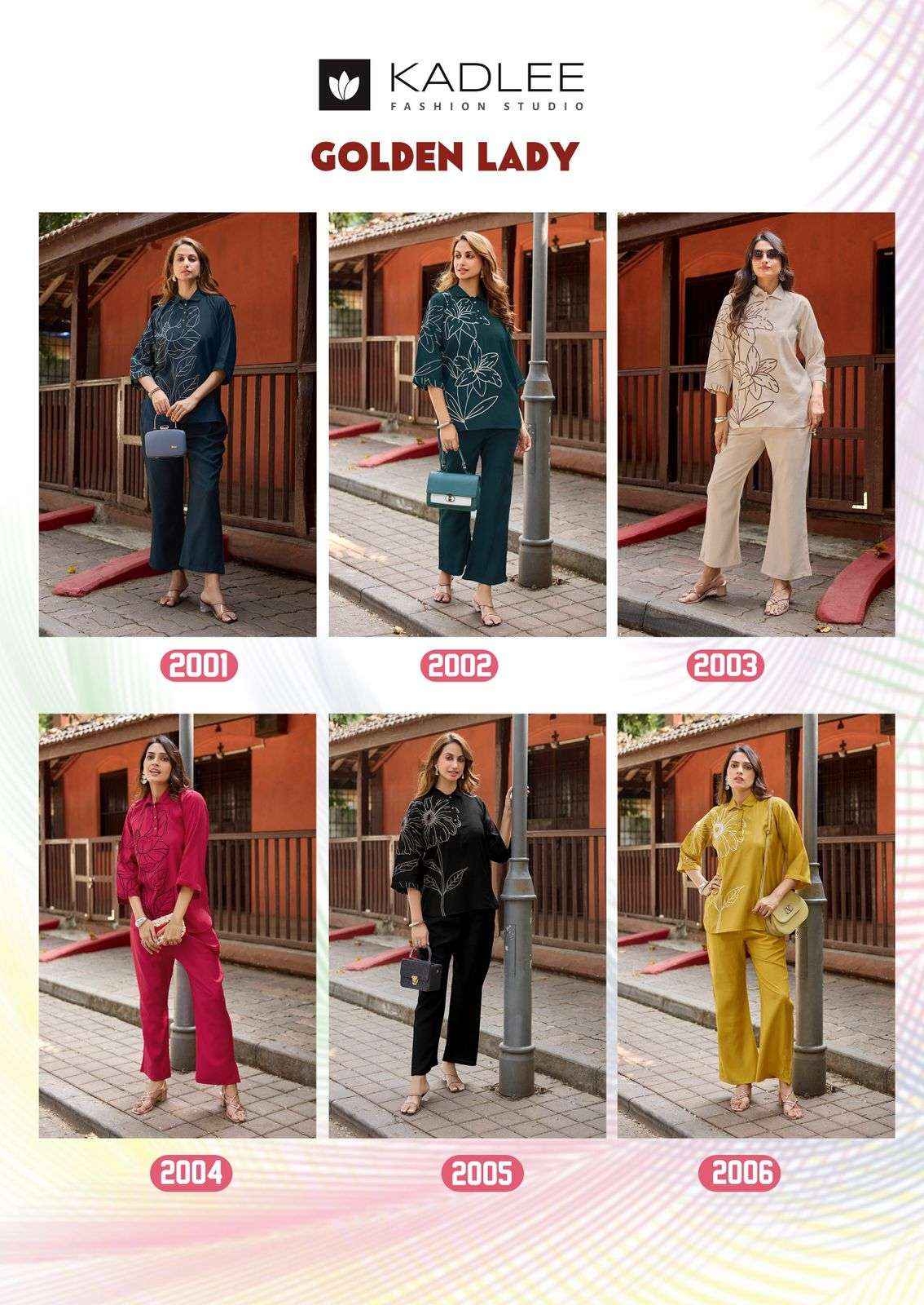 Kadlee Golden Lady Viscose Top With Bottom 6 pcs Catalogue