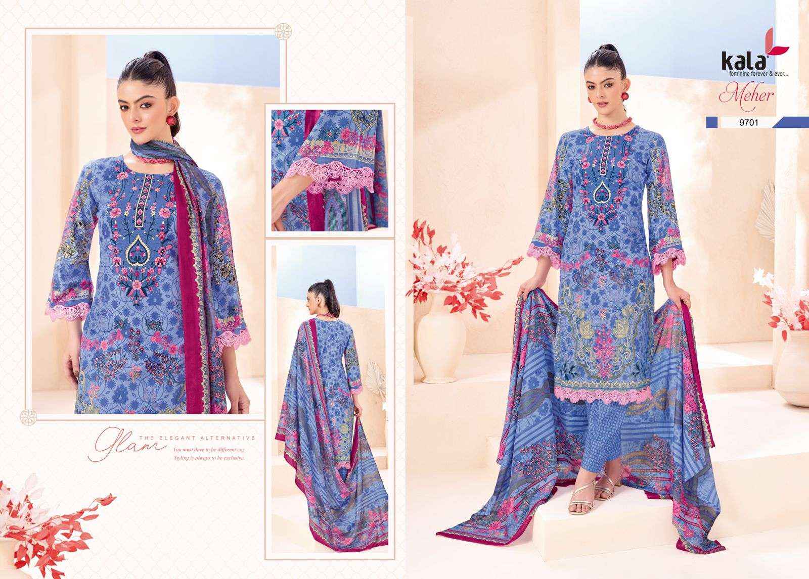 Kala Meher Vol 12 Cotton Dress Material 12 pcs Catalogue