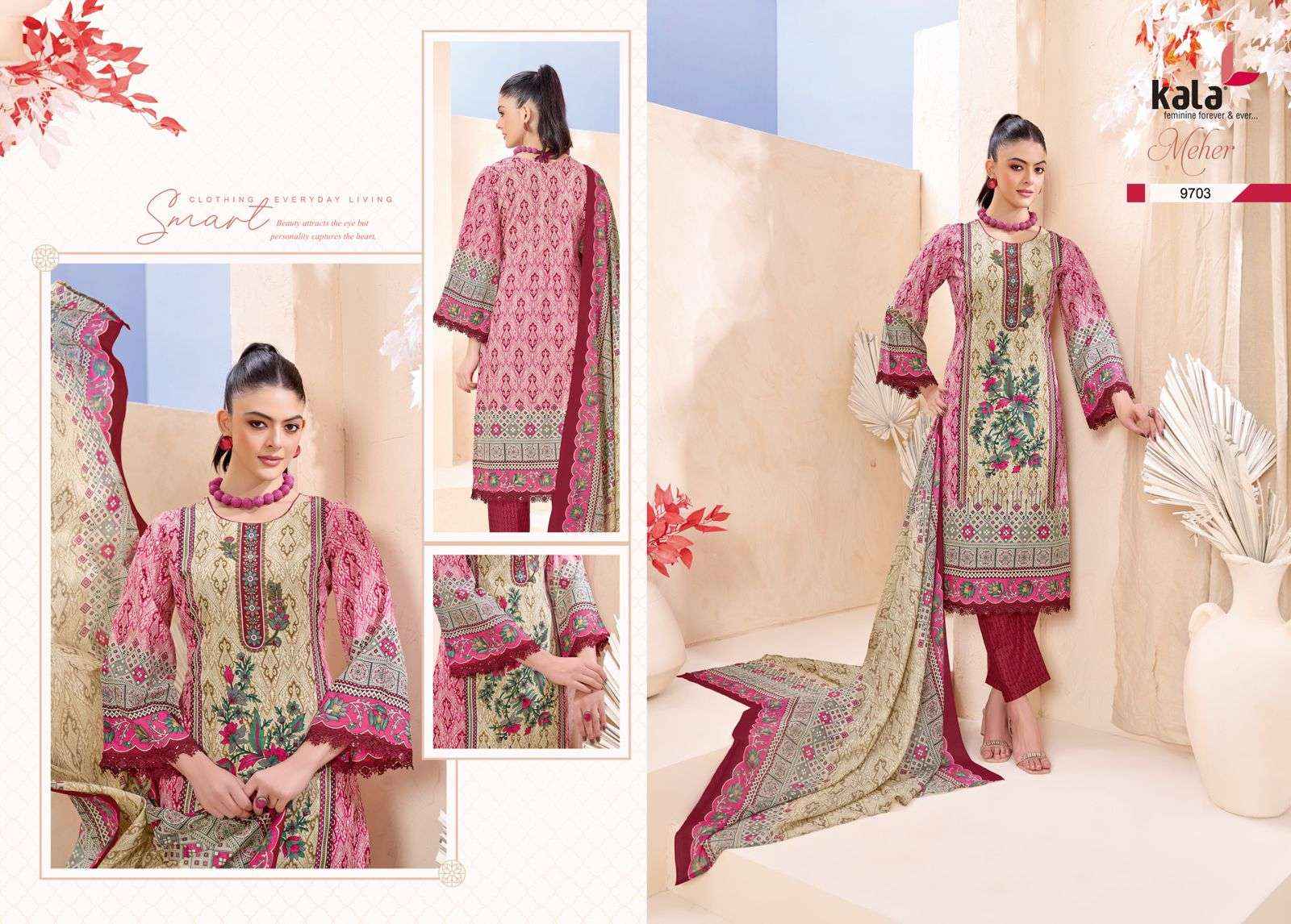 Kala Meher Vol 12 Cotton Dress Material 12 pcs Catalogue
