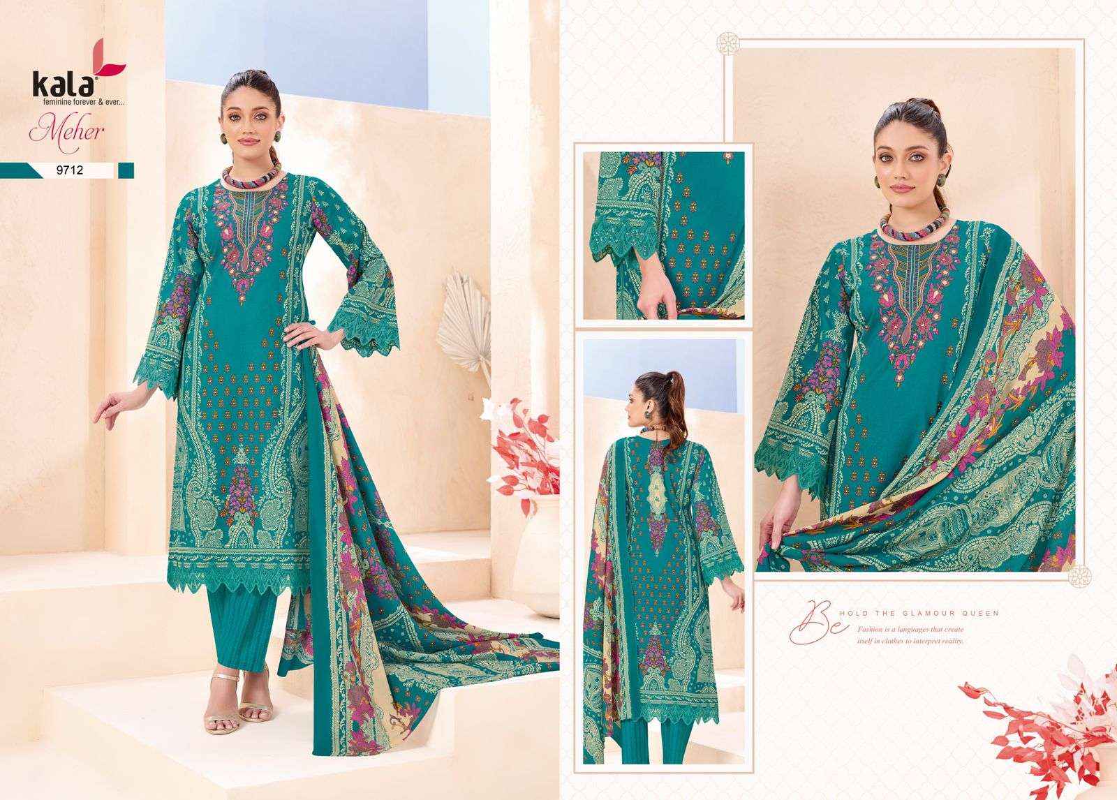 Kala Meher Vol 12 Cotton Dress Material 12 pcs Catalogue