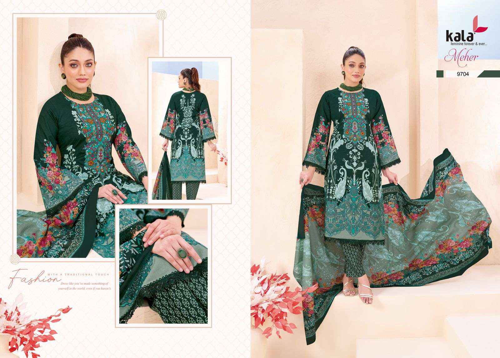 Kala Meher Vol 12 Cotton Dress Material 12 pcs Catalogue