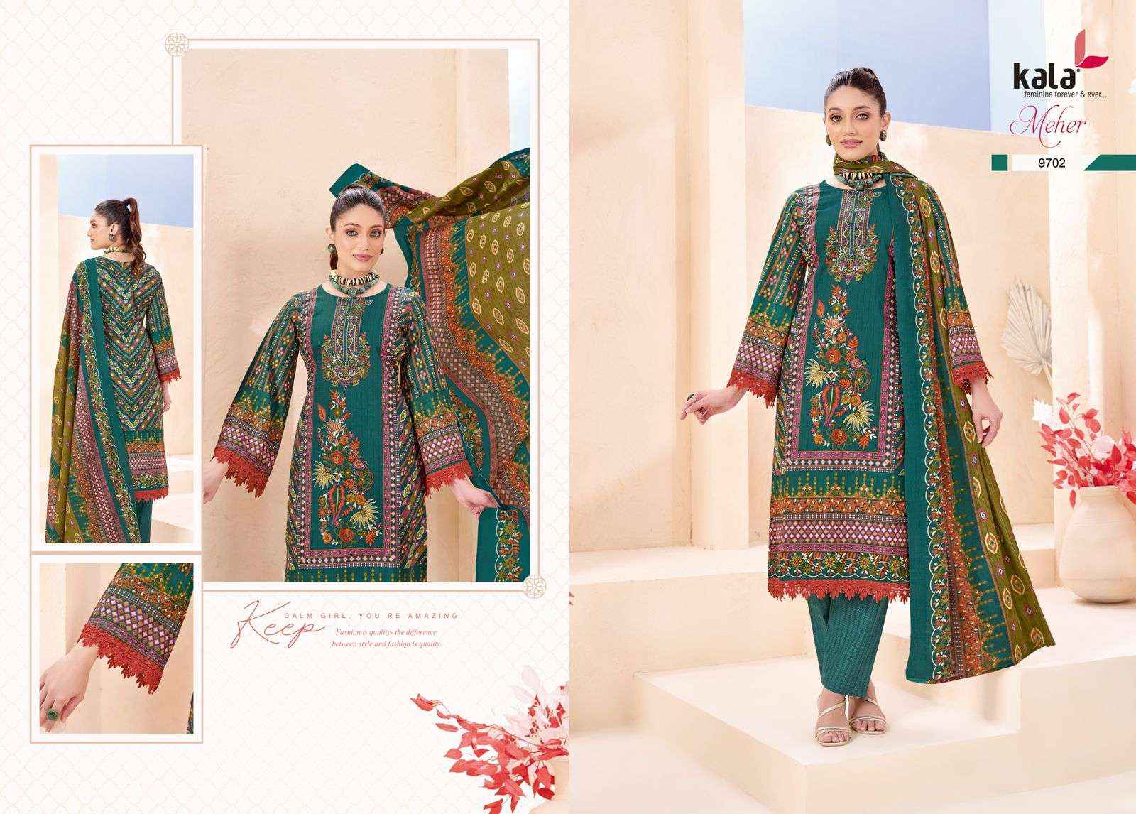 Kala Meher Vol 12 Cotton Dress Material 12 pcs Catalogue