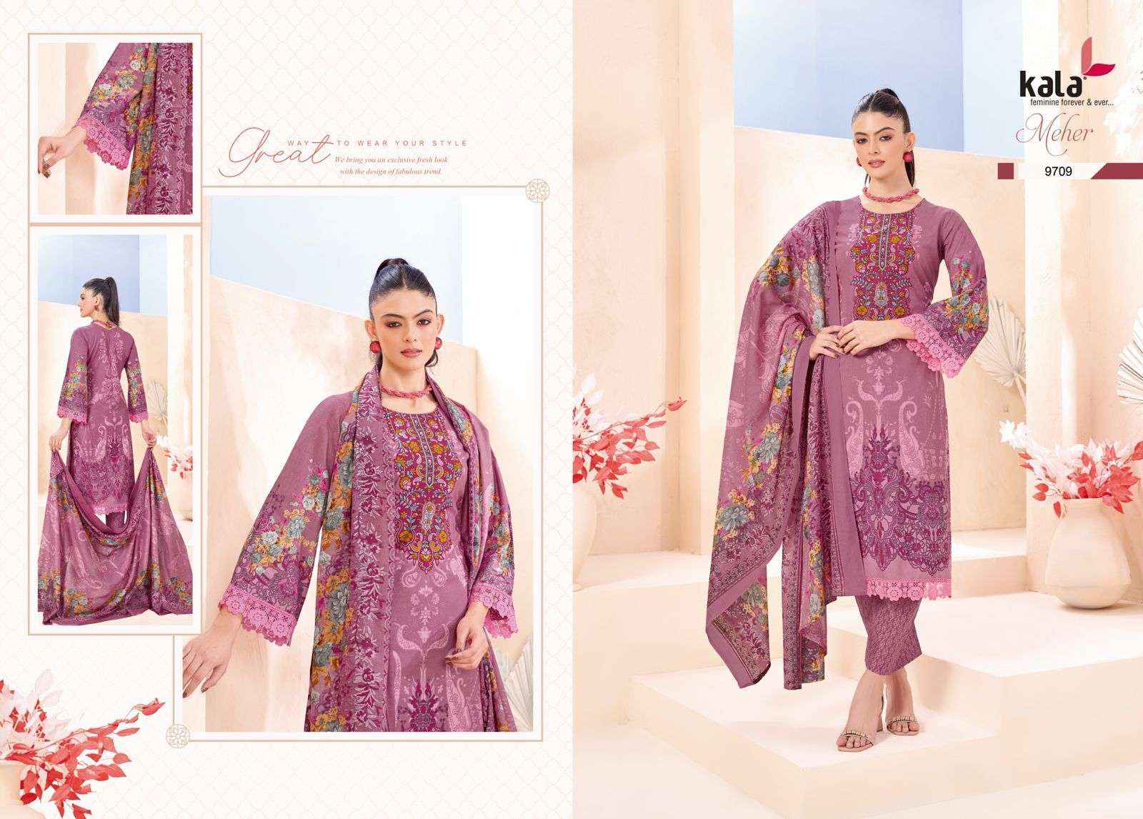 Kala Meher Vol 12 Cotton Dress Material 12 pcs Catalogue