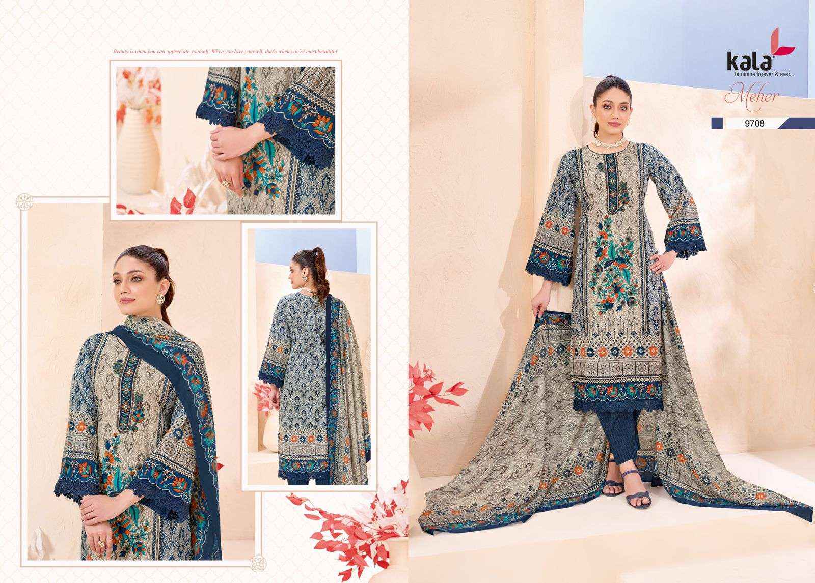 Kala Meher Vol 12 Cotton Dress Material 12 pcs Catalogue