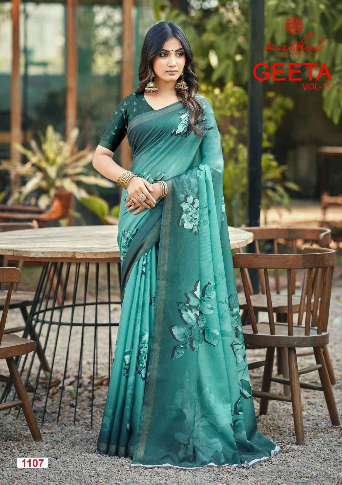 Kashvi Geeta Vol 11 Simer Silk Saree 8 pcs Catalogue