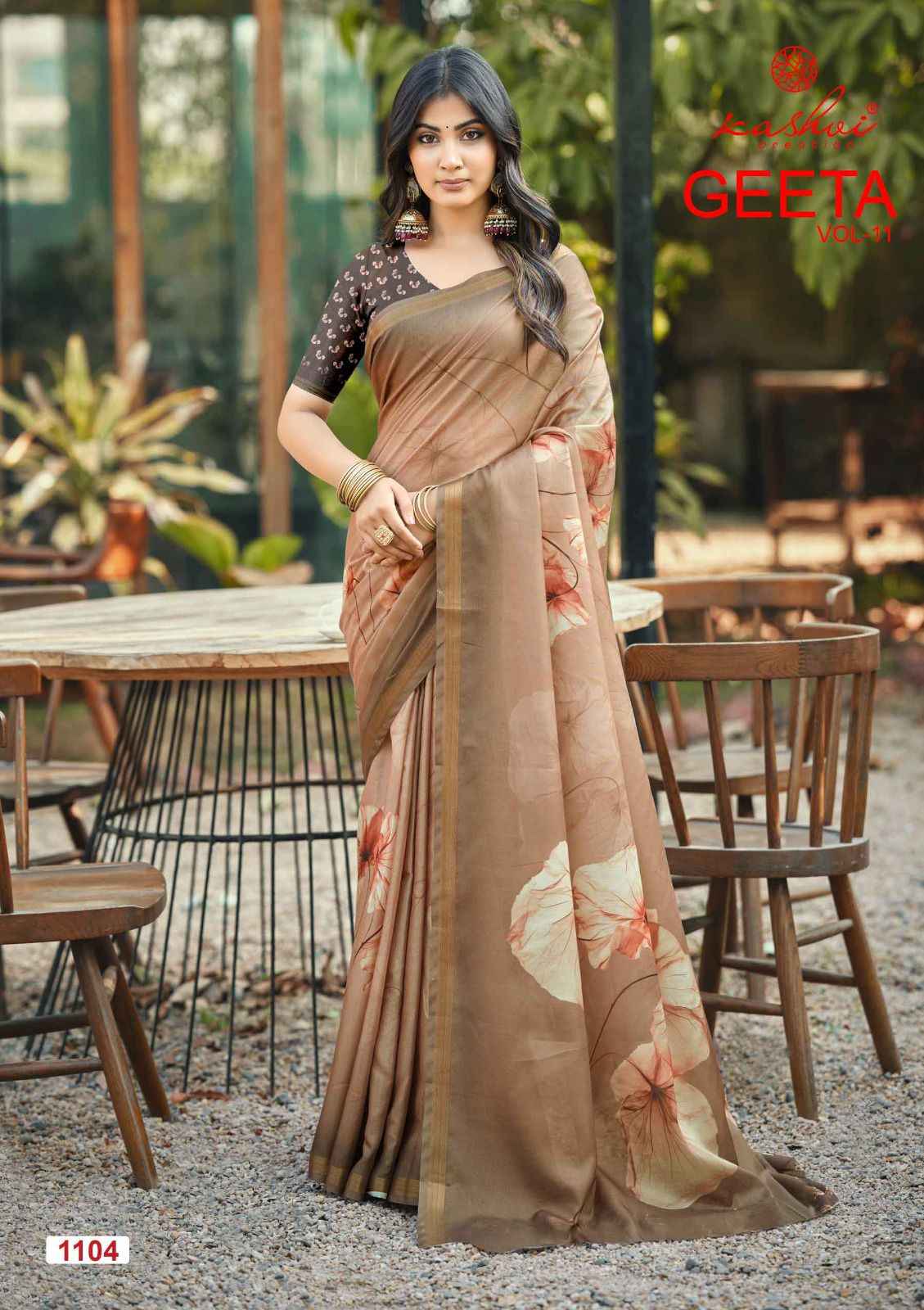 Kashvi Geeta Vol 11 Simer Silk Saree 8 pcs Catalogue