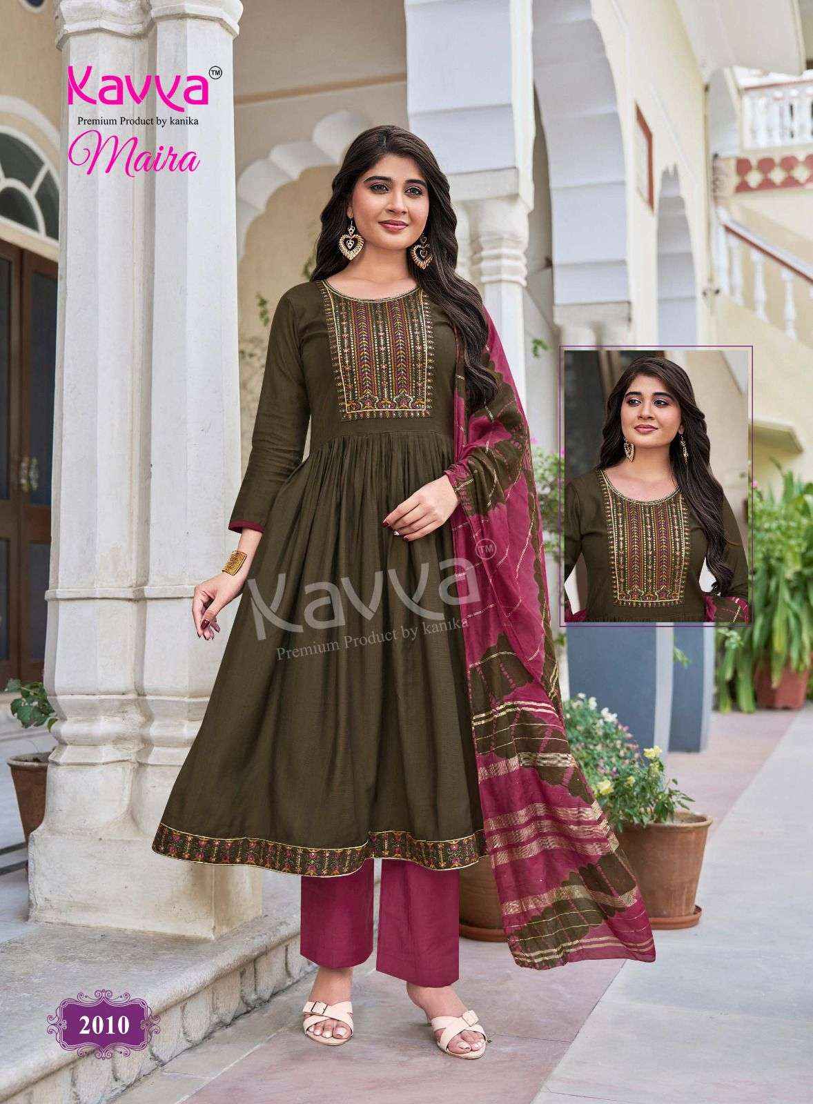 Kavya Maira Vol 2 Chanderi Silk Kurti Combo 10 pcs Catalogue