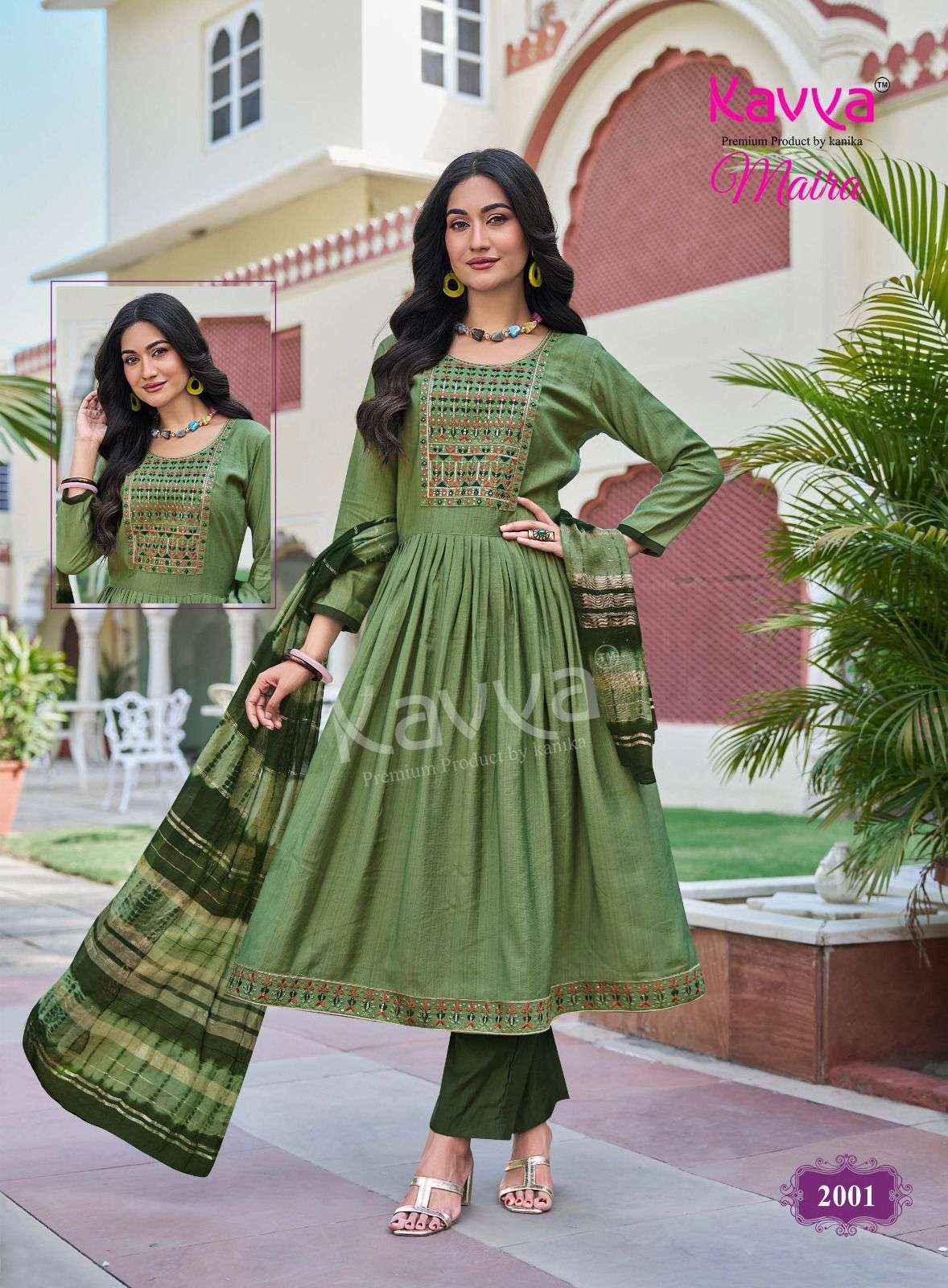 Kavya Maira Vol 2 Chanderi Silk Kurti Combo 10 pcs Catalogue