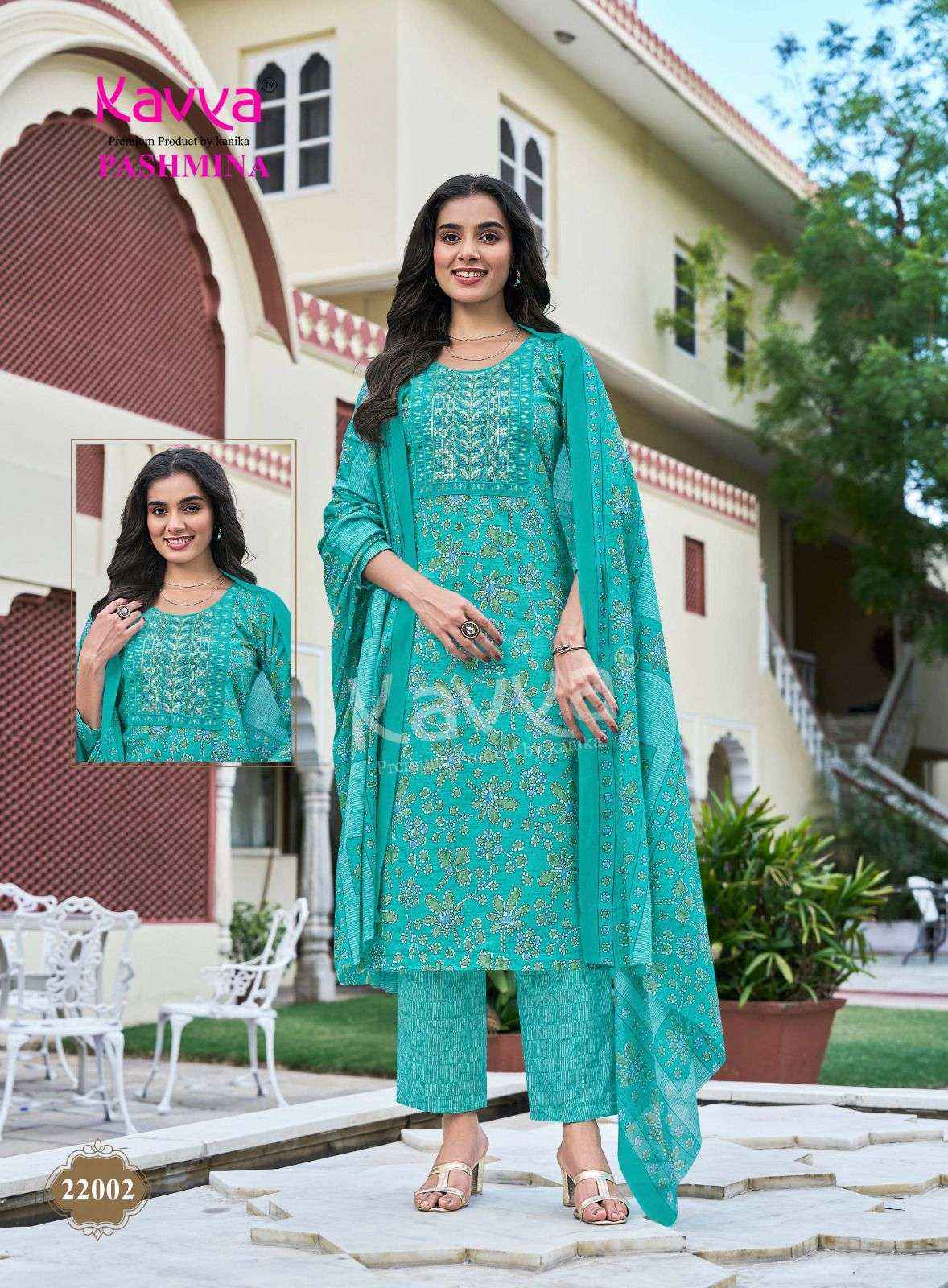 Kavya Pashmina Vol 22 Malasian Cotton Kurti Combo 10 pcs Catalogue