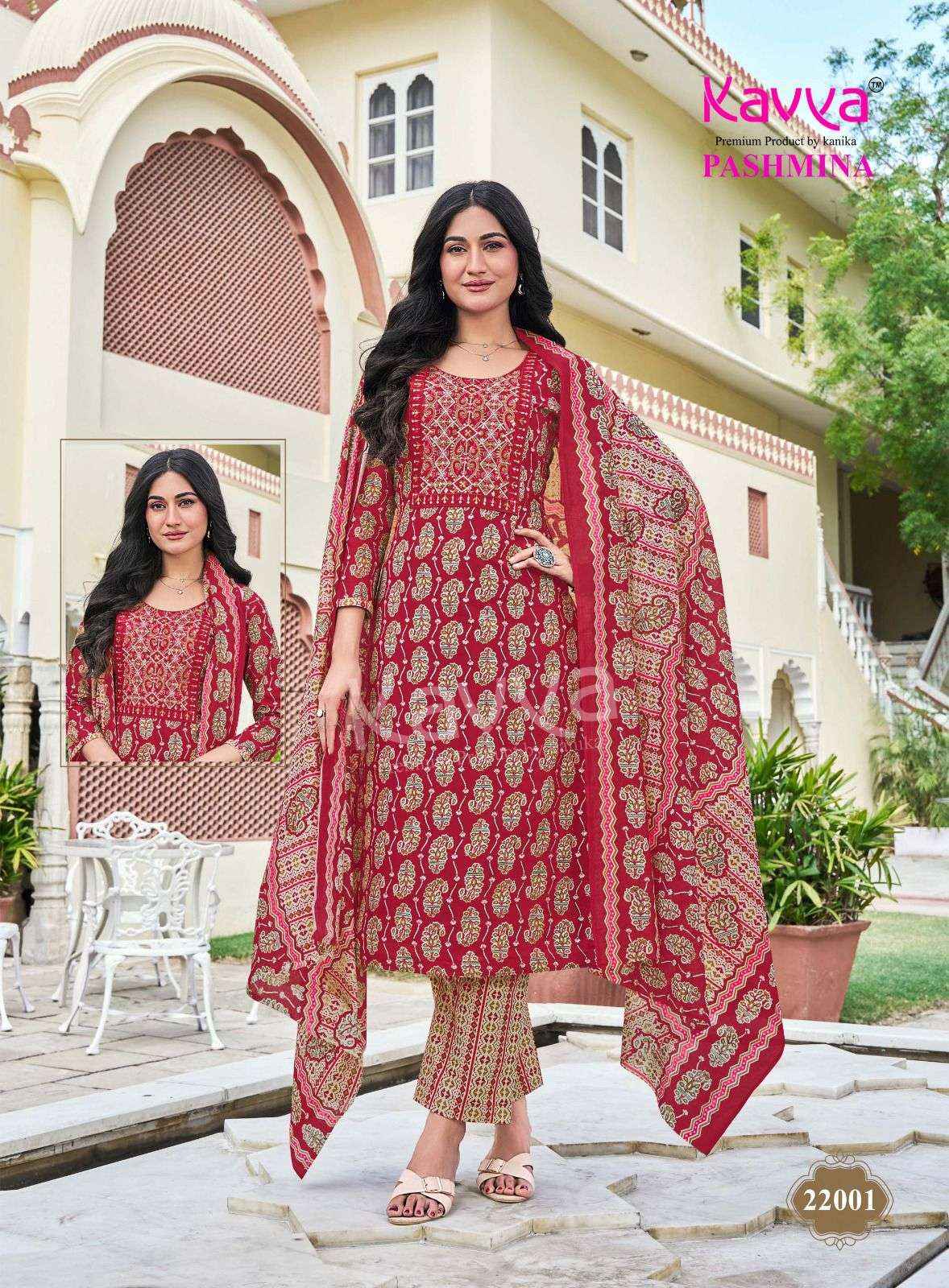 Kavya Pashmina Vol 22 Malasian Cotton Kurti Combo 10 pcs Catalogue