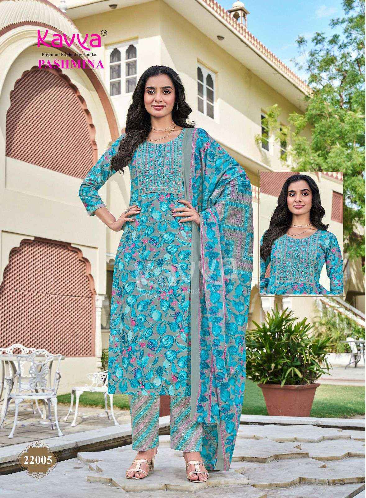 Kavya Pashmina Vol 22 Malasian Cotton Kurti Combo 10 pcs Catalogue