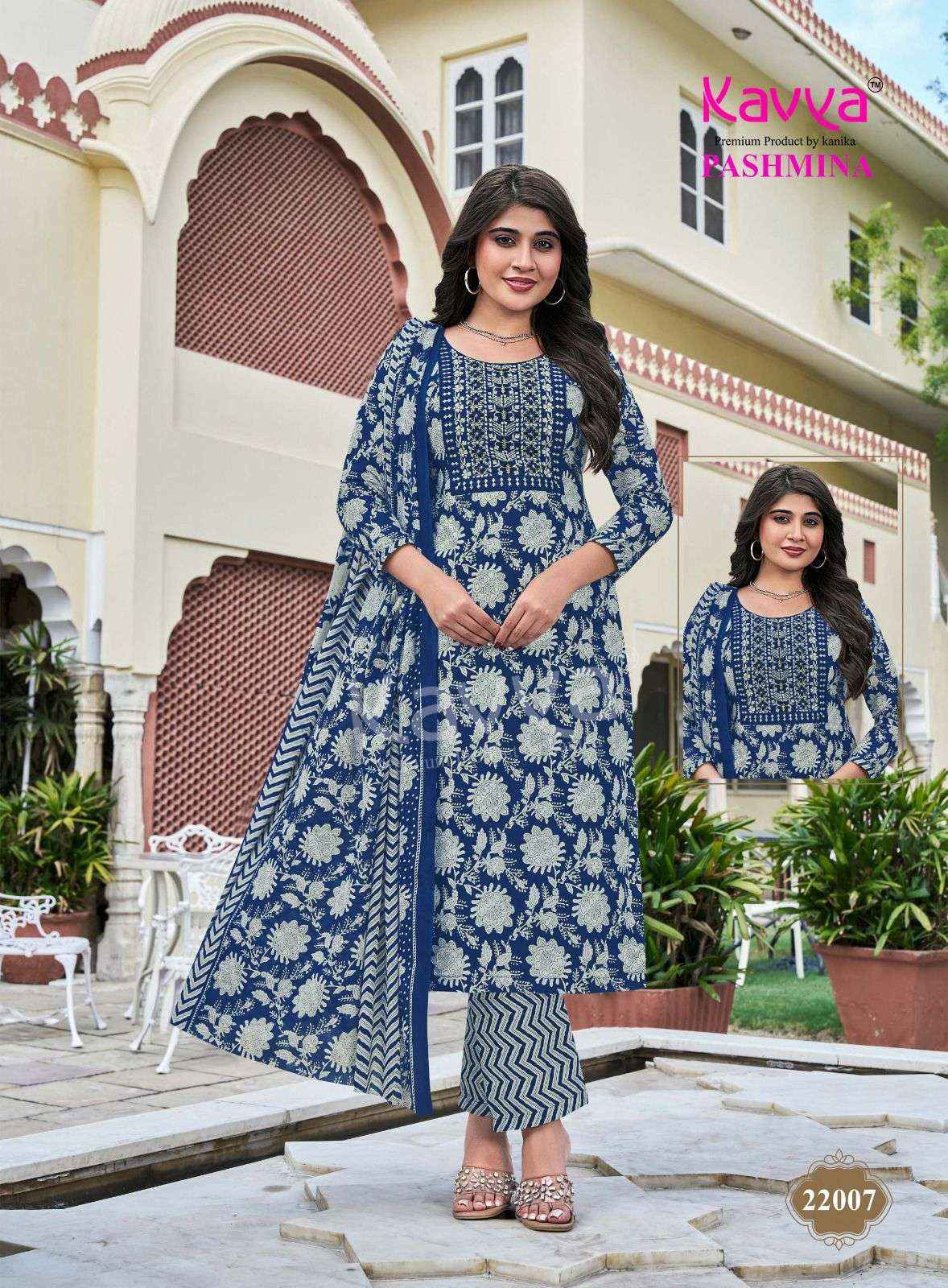 Kavya Pashmina Vol 22 Malasian Cotton Kurti Combo 10 pcs Catalogue