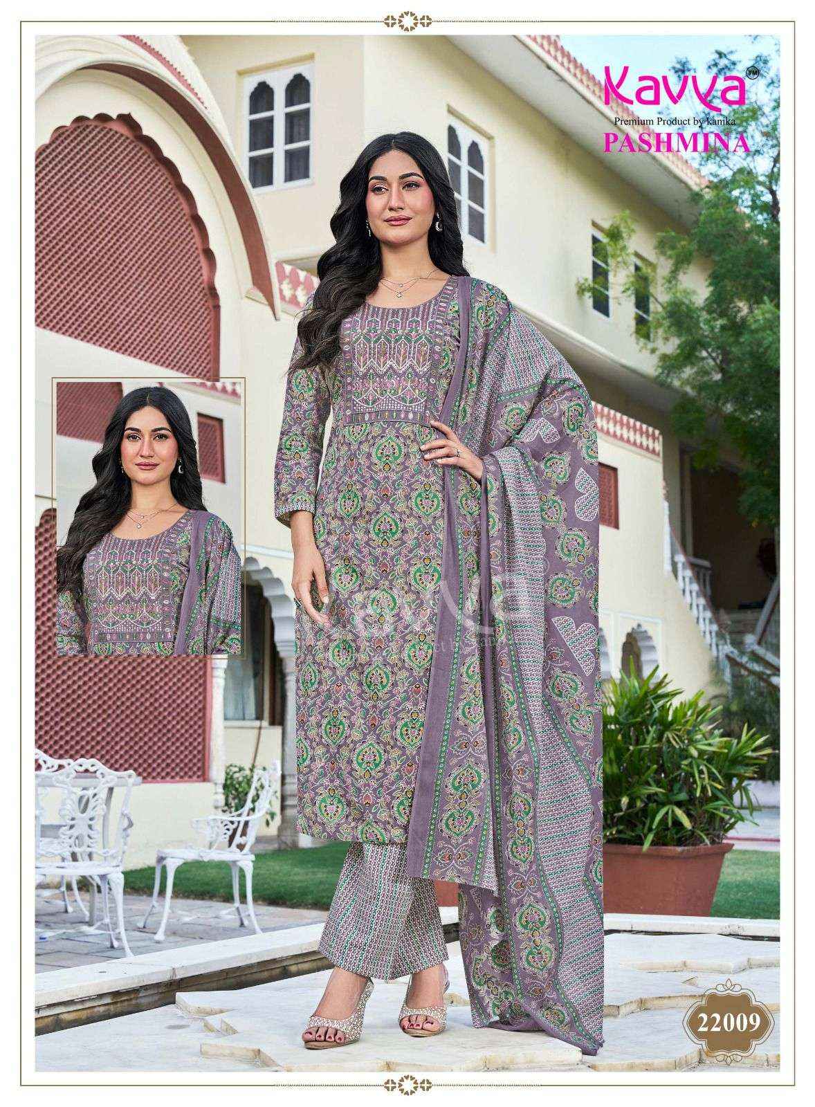 Kavya Pashmina Vol 22 Malasian Cotton Kurti Combo 10 pcs Catalogue