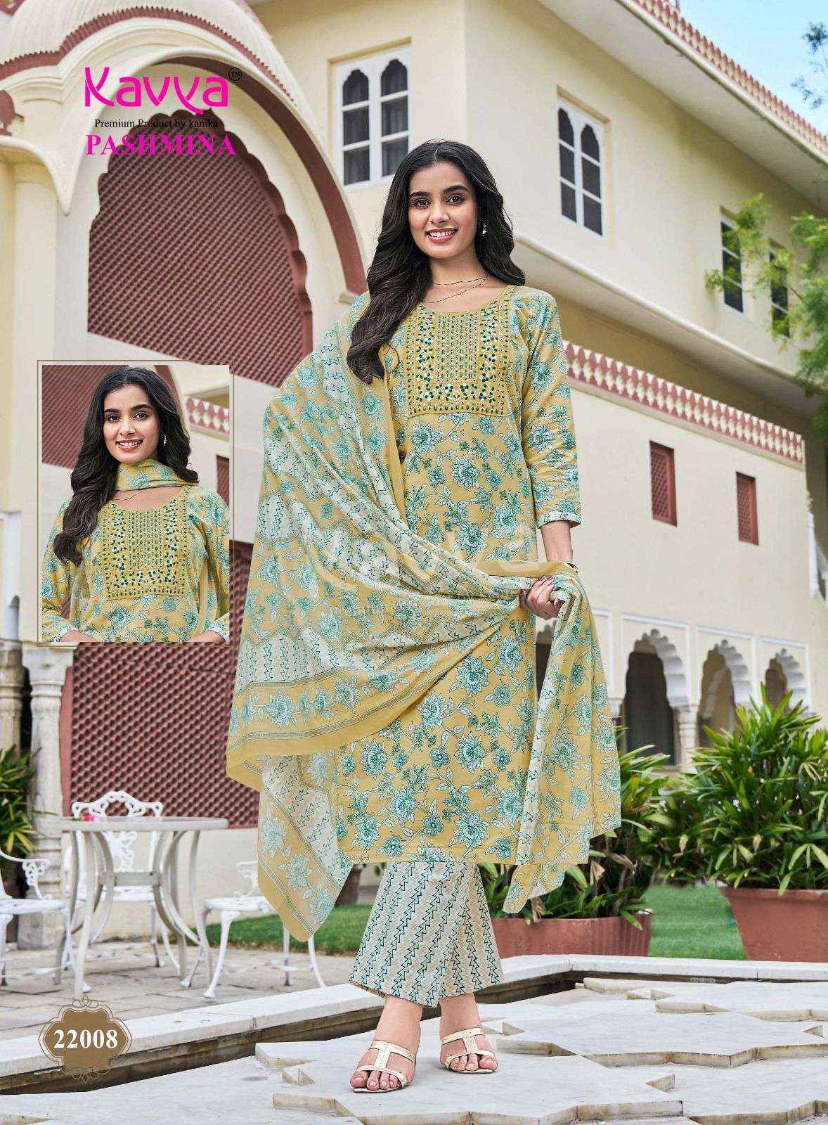 Kavya Pashmina Vol 22 Malasian Cotton Kurti Combo 10 pcs Catalogue